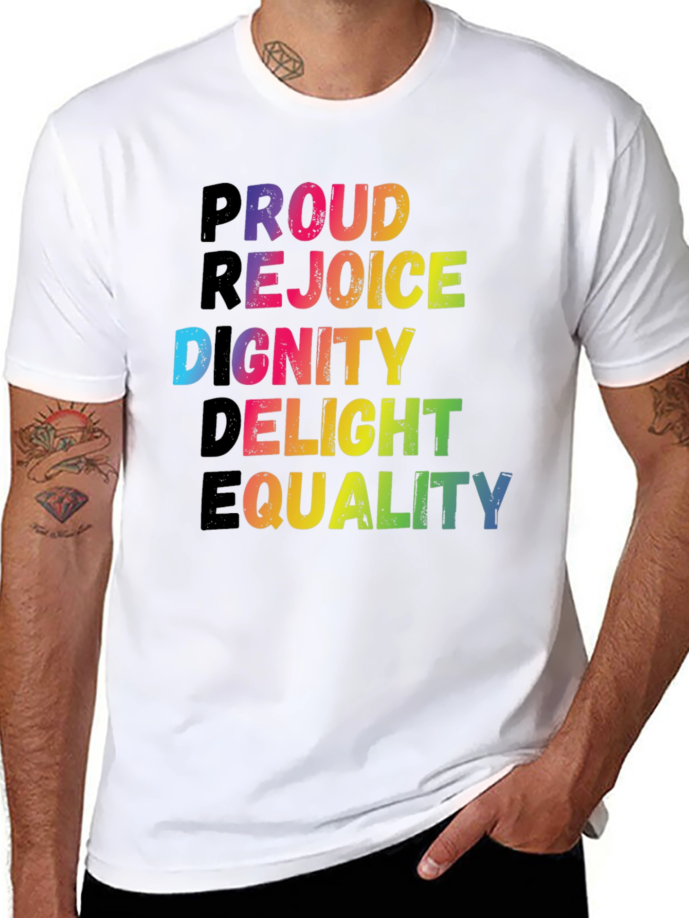Pride Rainbow Word T-Shirt