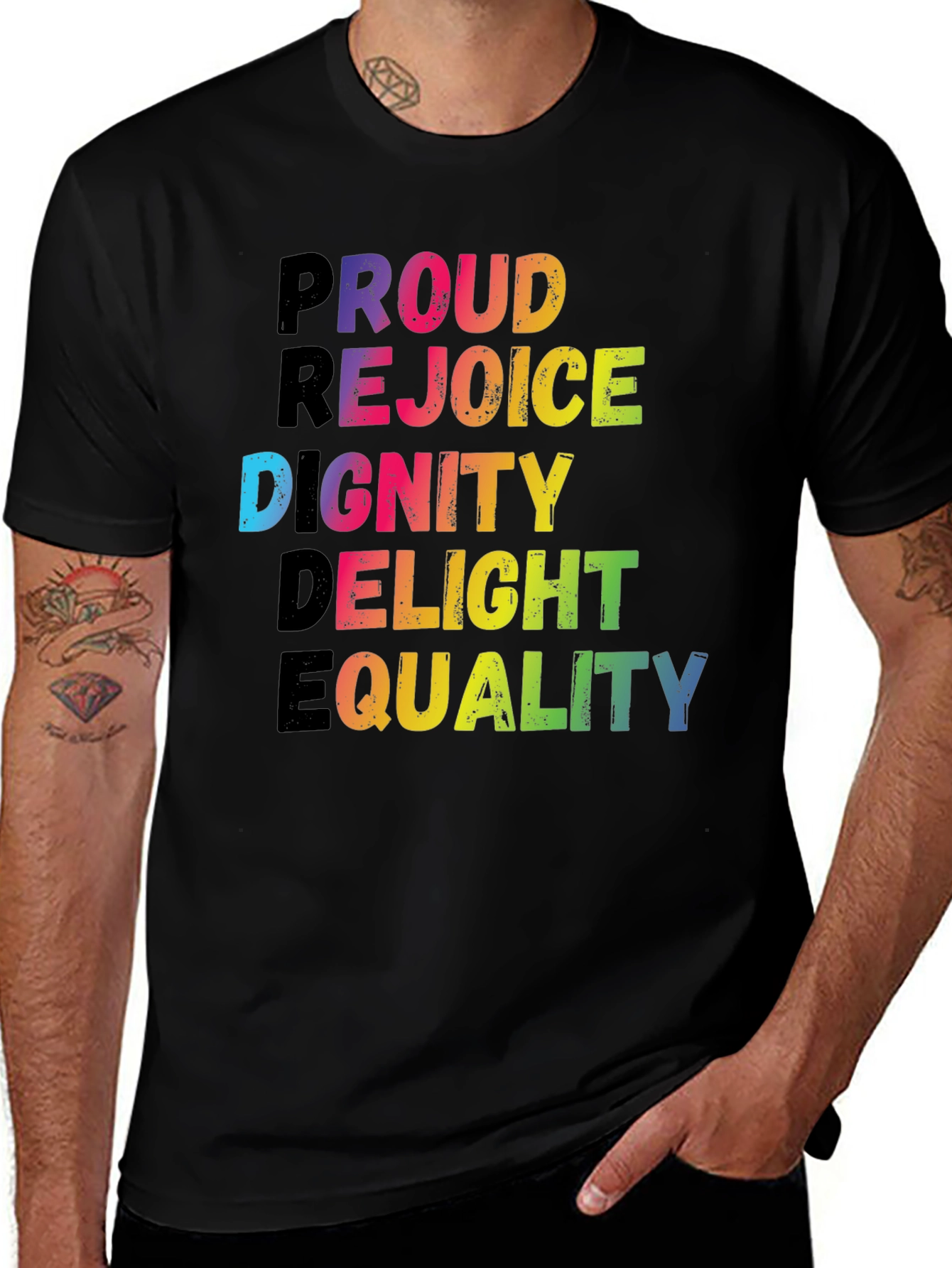 Pride Rainbow Word T-Shirt