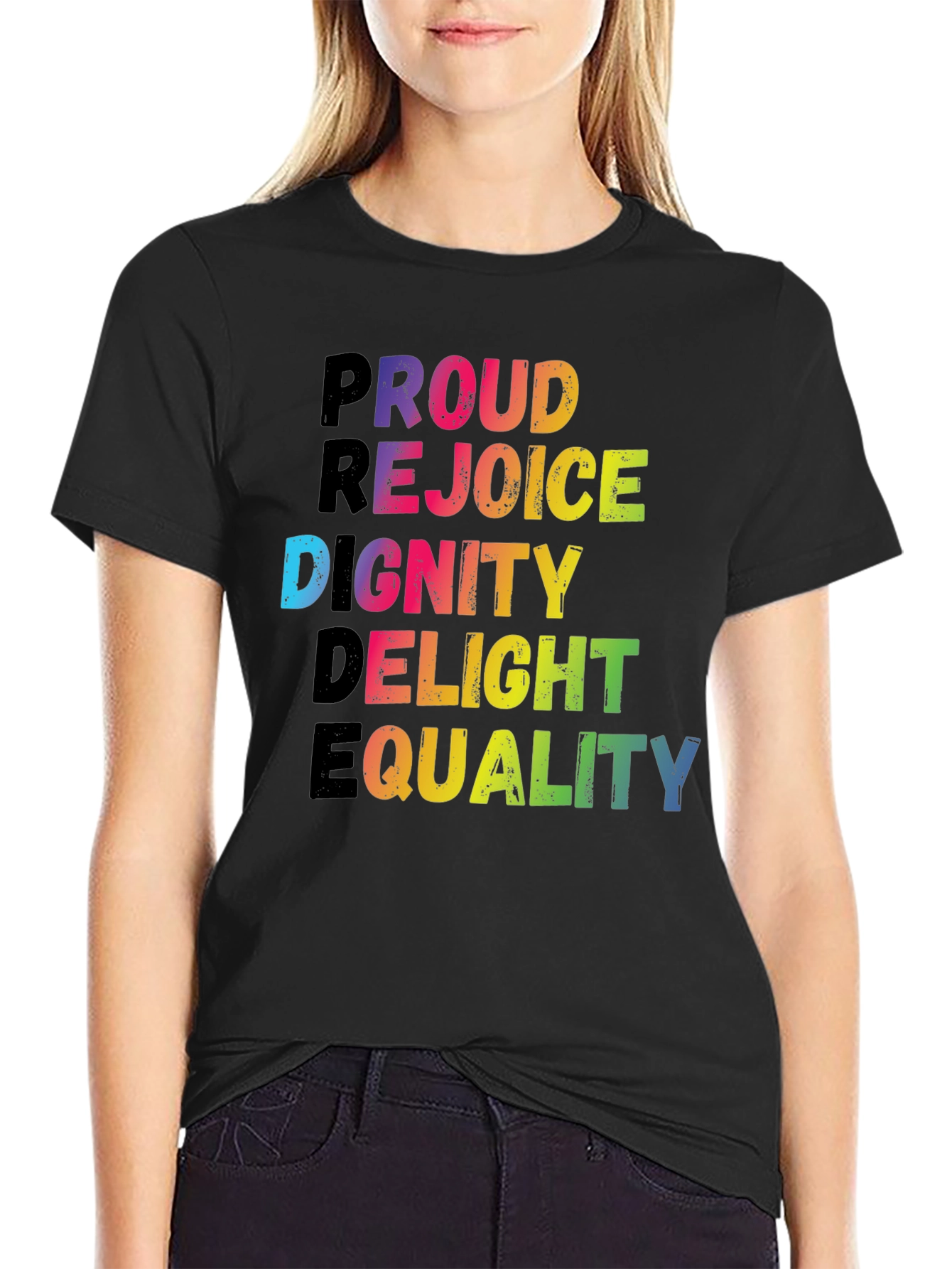 Pride Rainbow Word T-Shirt