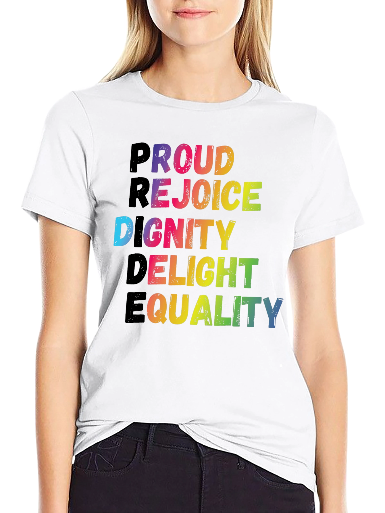 Pride Rainbow Word T-Shirt