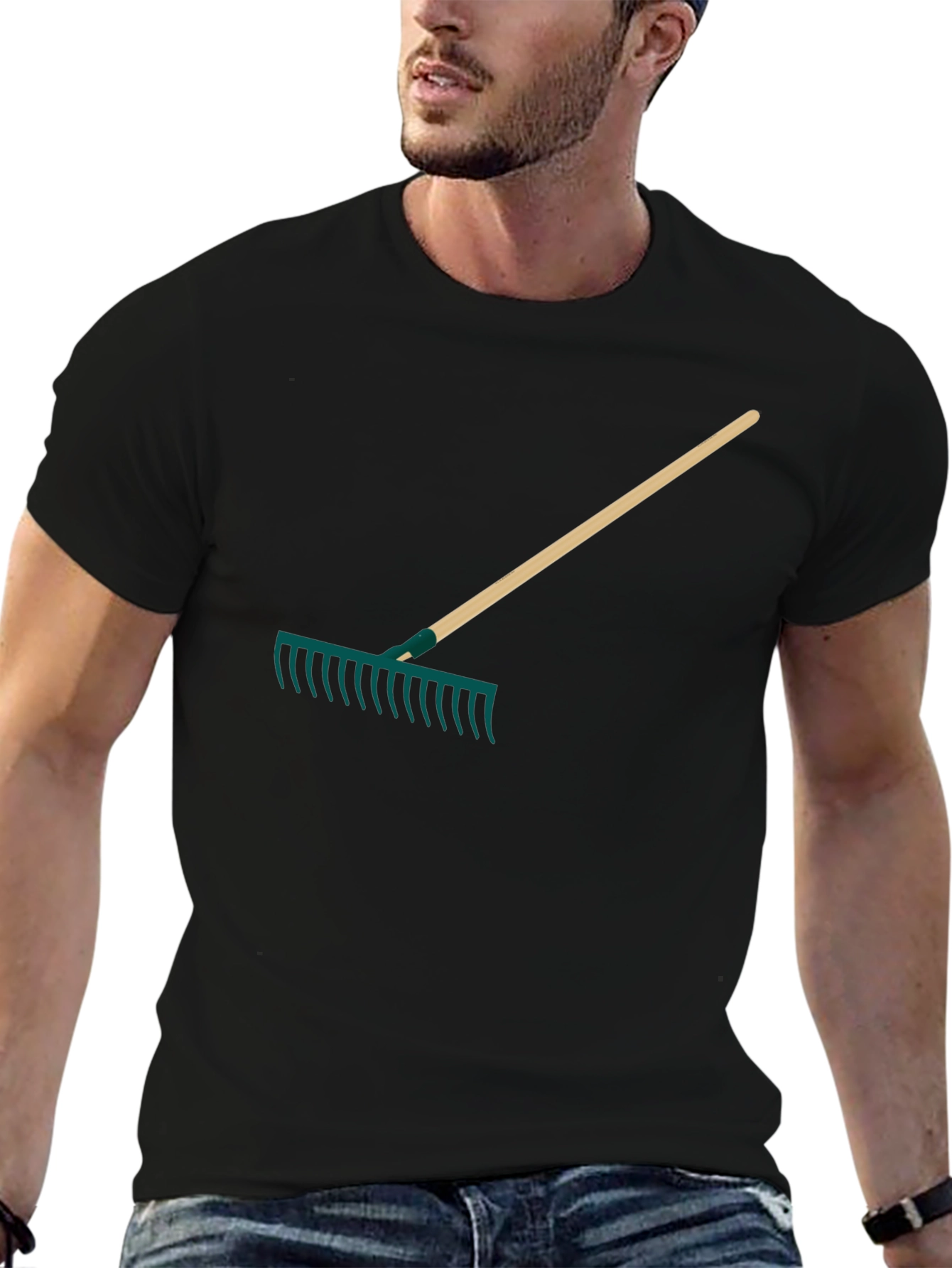 Rake Graphic Tee - Clean Up Your Style!