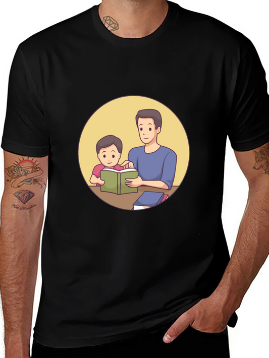 Father & Son Reading T-Shirt