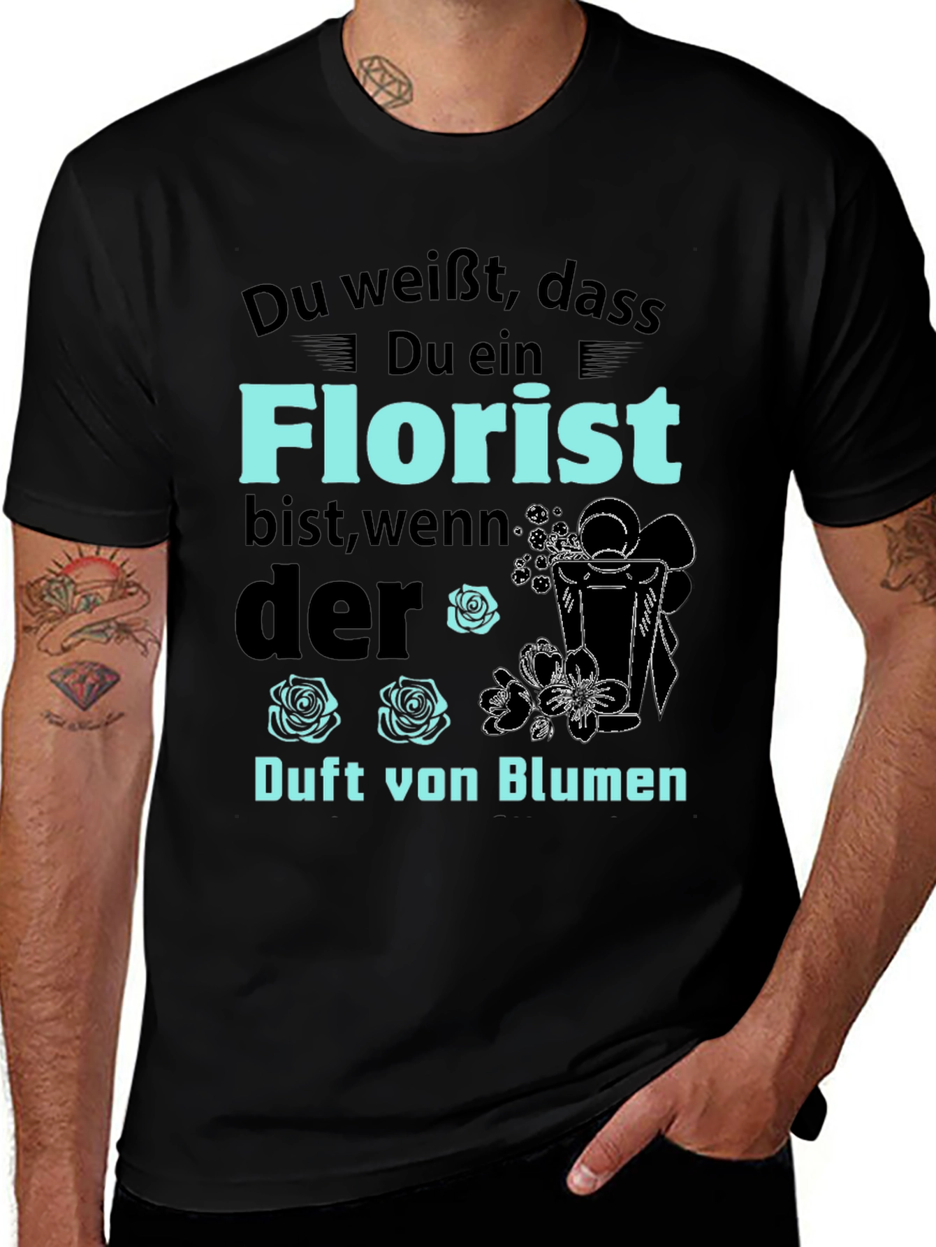 Florist T-Shirt: Funny Floral Design Tee