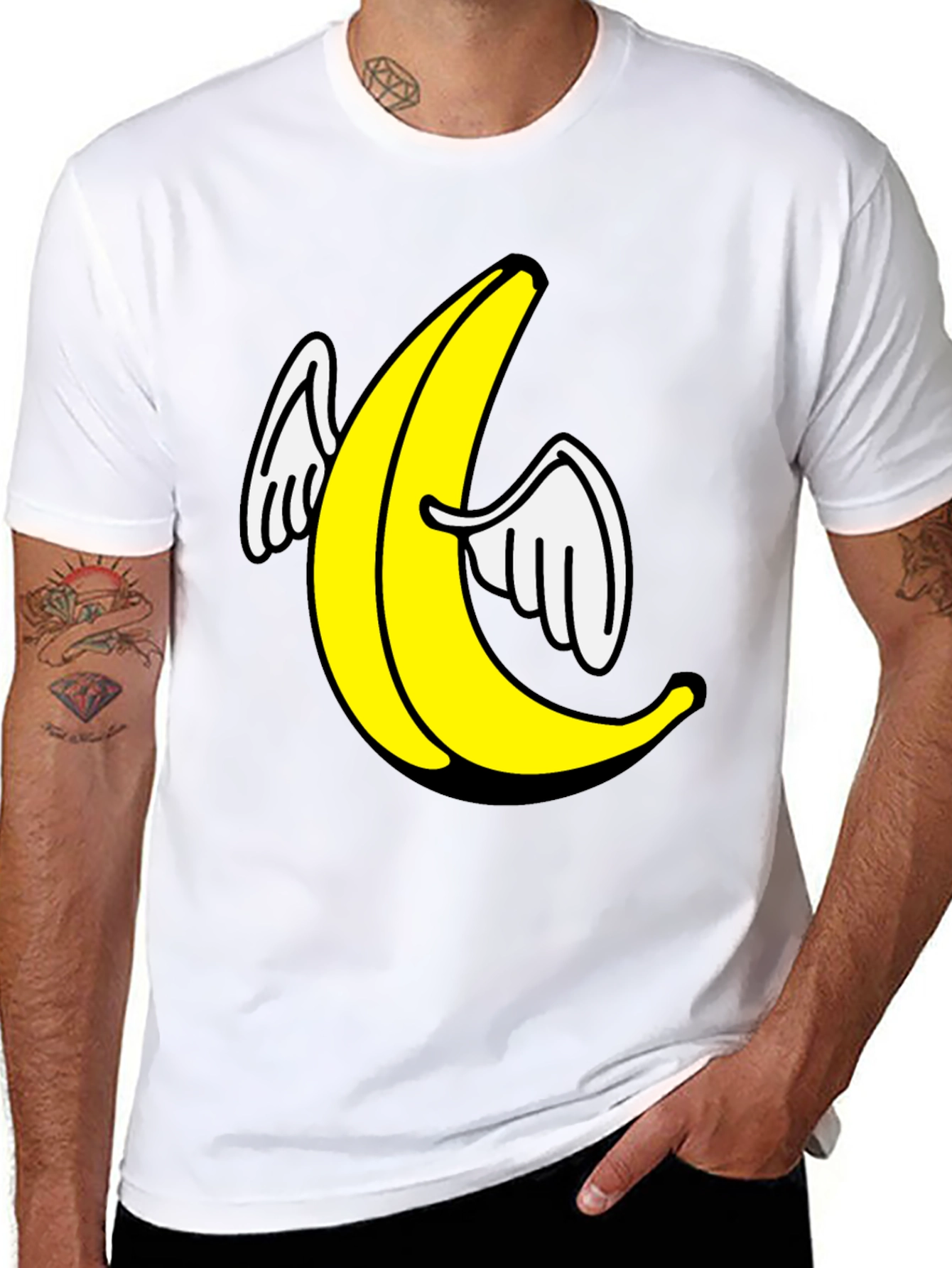 Flying Banana Graphic T-Shirt - Soft Cotton Tee