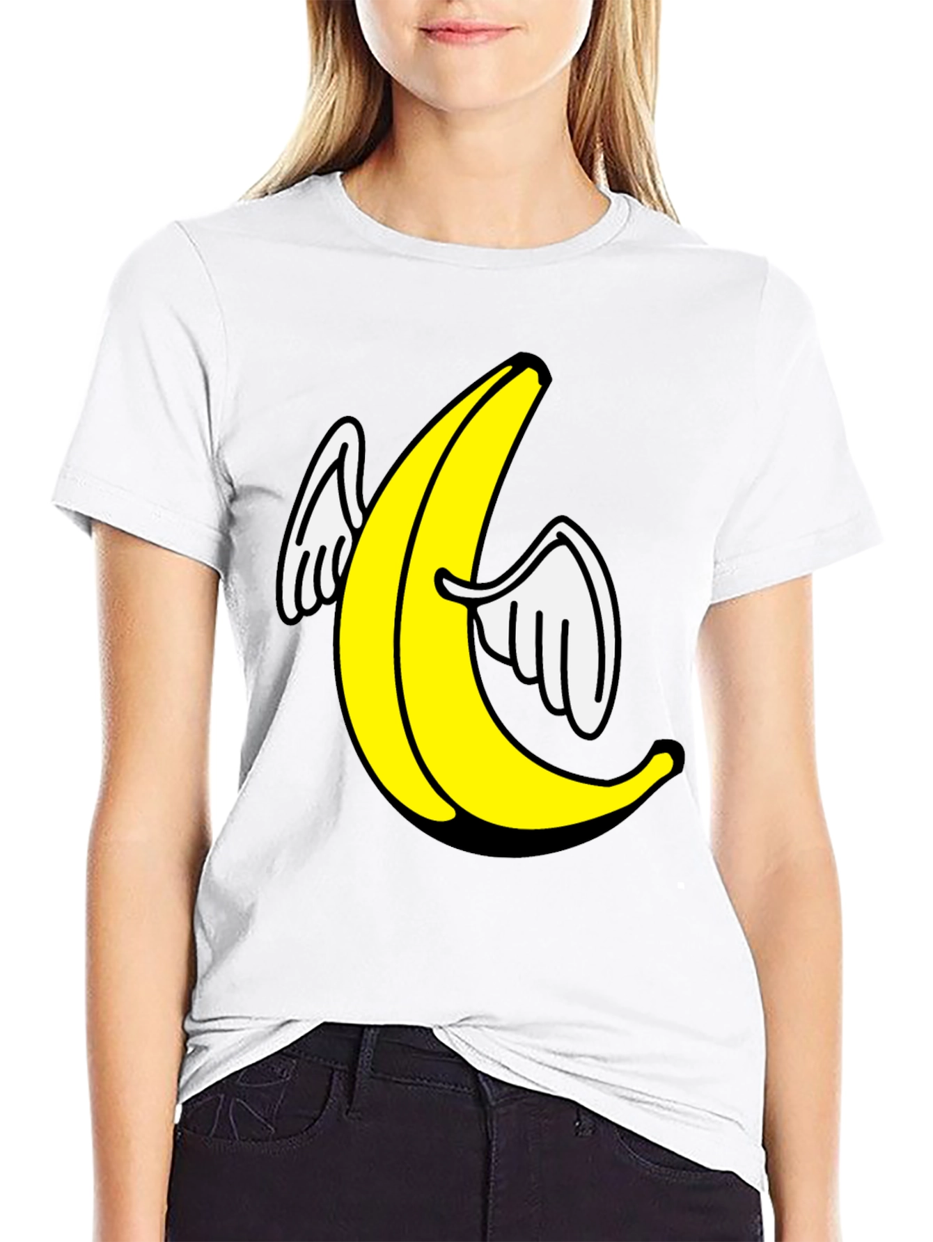 Flying Banana Graphic T-Shirt - Soft Cotton Tee
