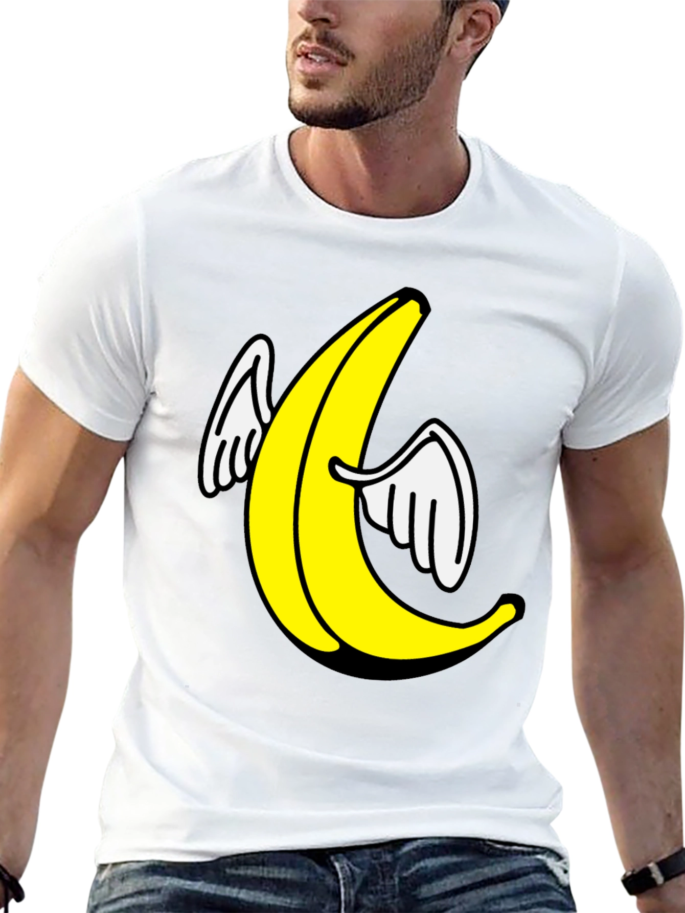 Flying Banana Graphic T-Shirt - Soft Cotton Tee