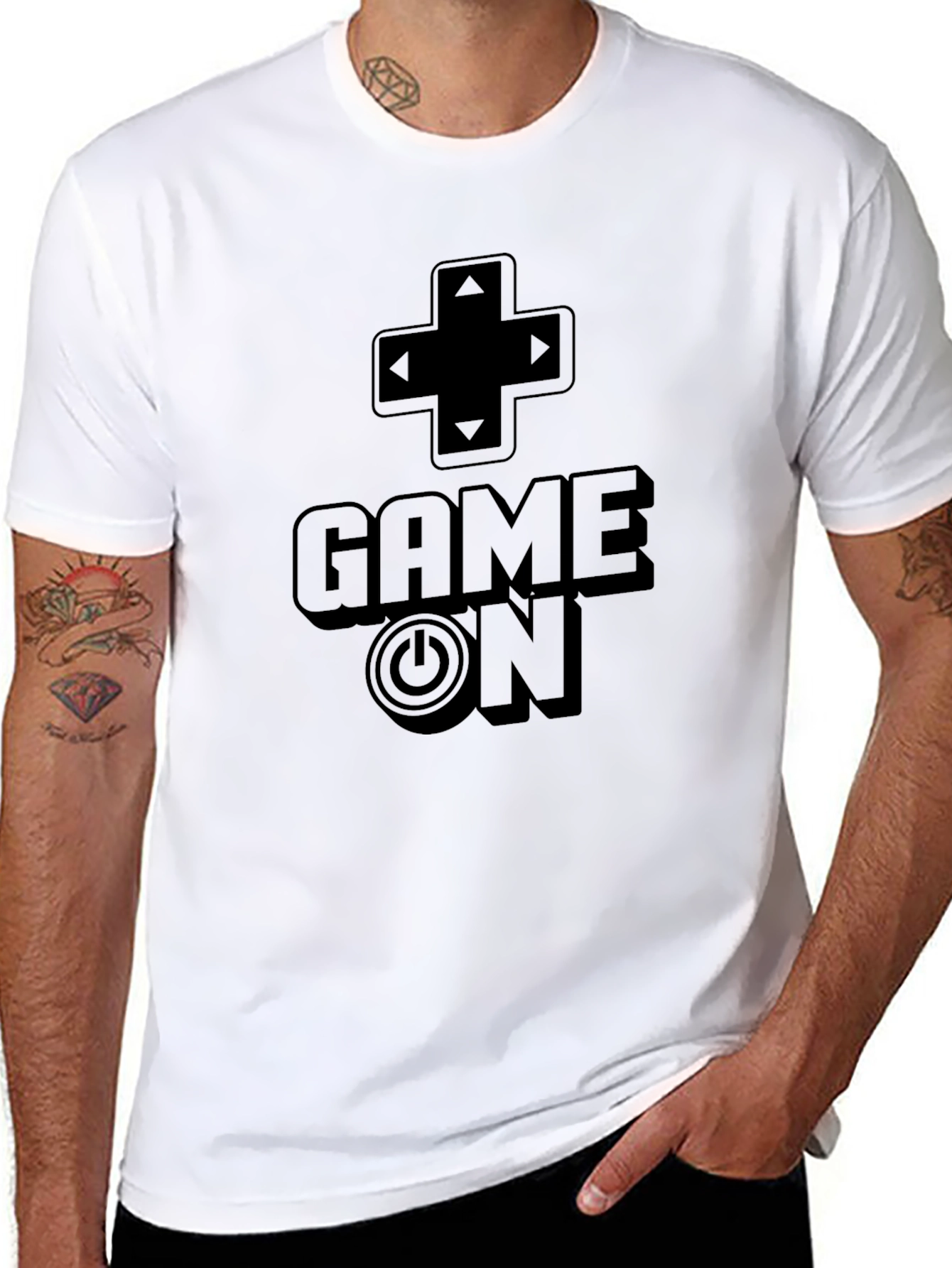 Game On Black Graphic Tee