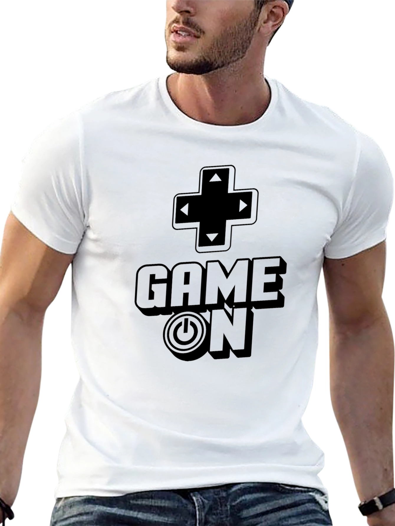 Game On Black Graphic Tee