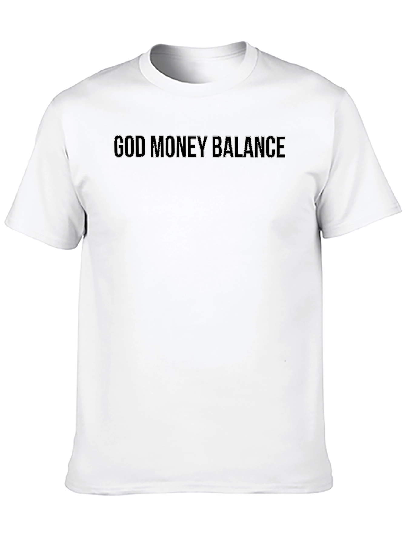 God Money Balance Black T-Shirt