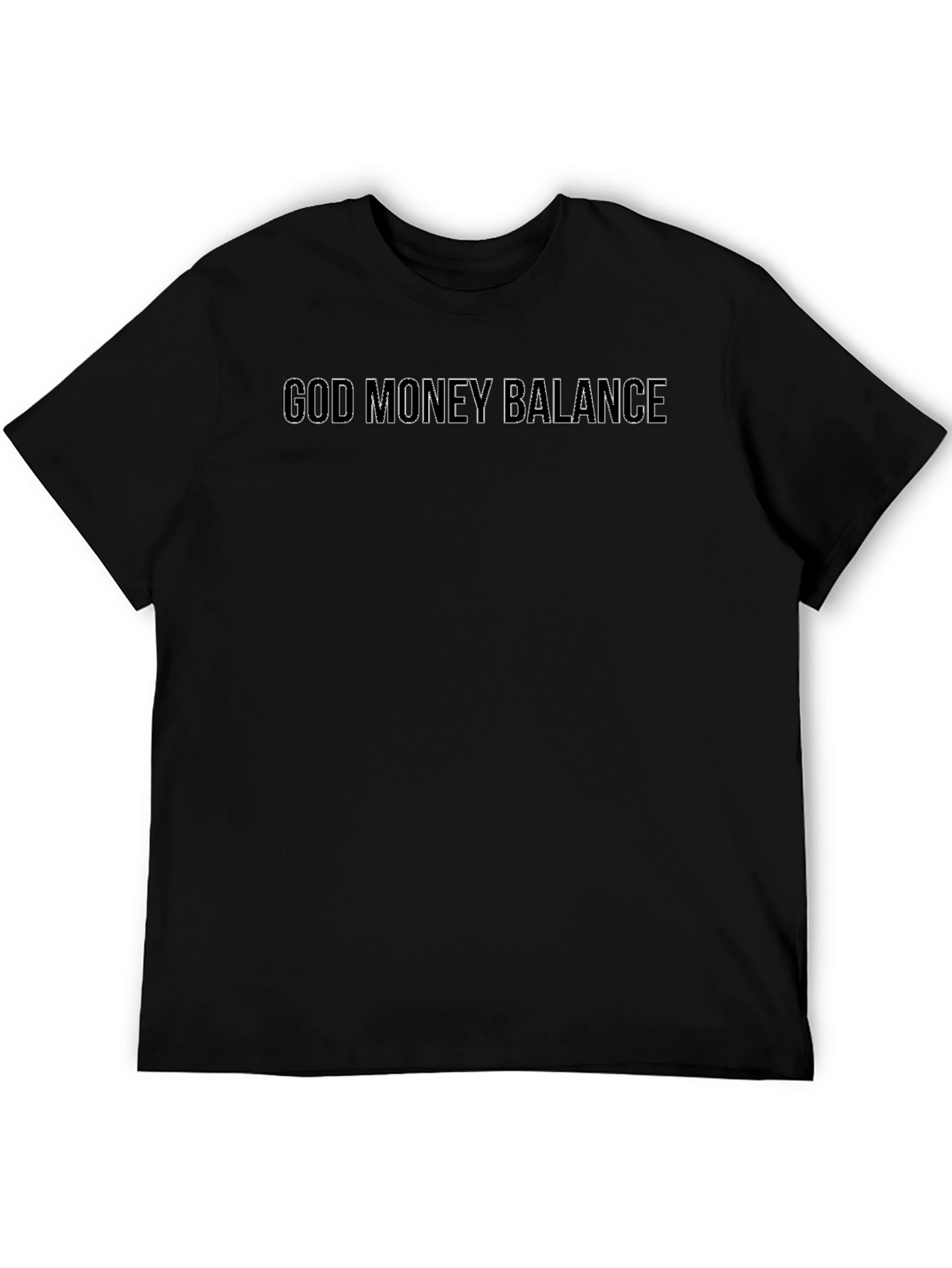 God Money Balance Black T-Shirt