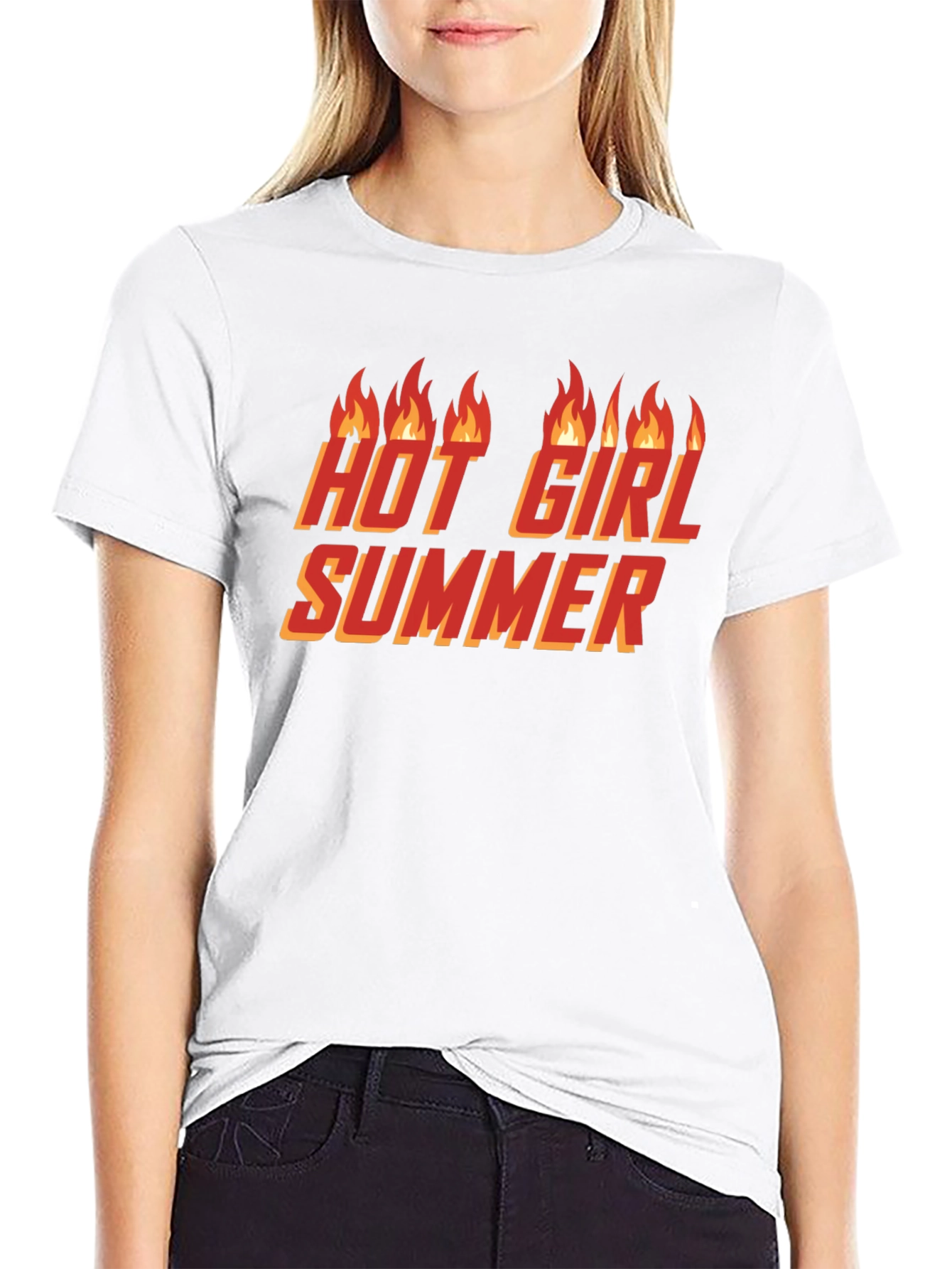 Hot Girl Summer Graphic T-Shirt - Black