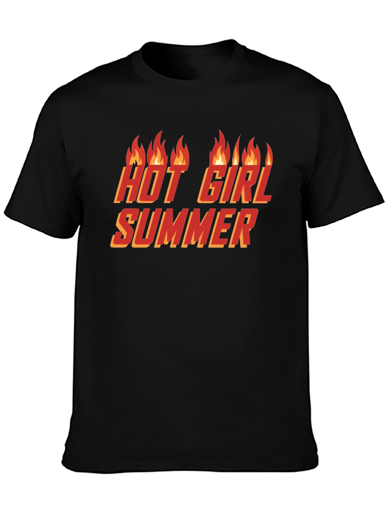 Hot Girl Summer Graphic T-Shirt - Black