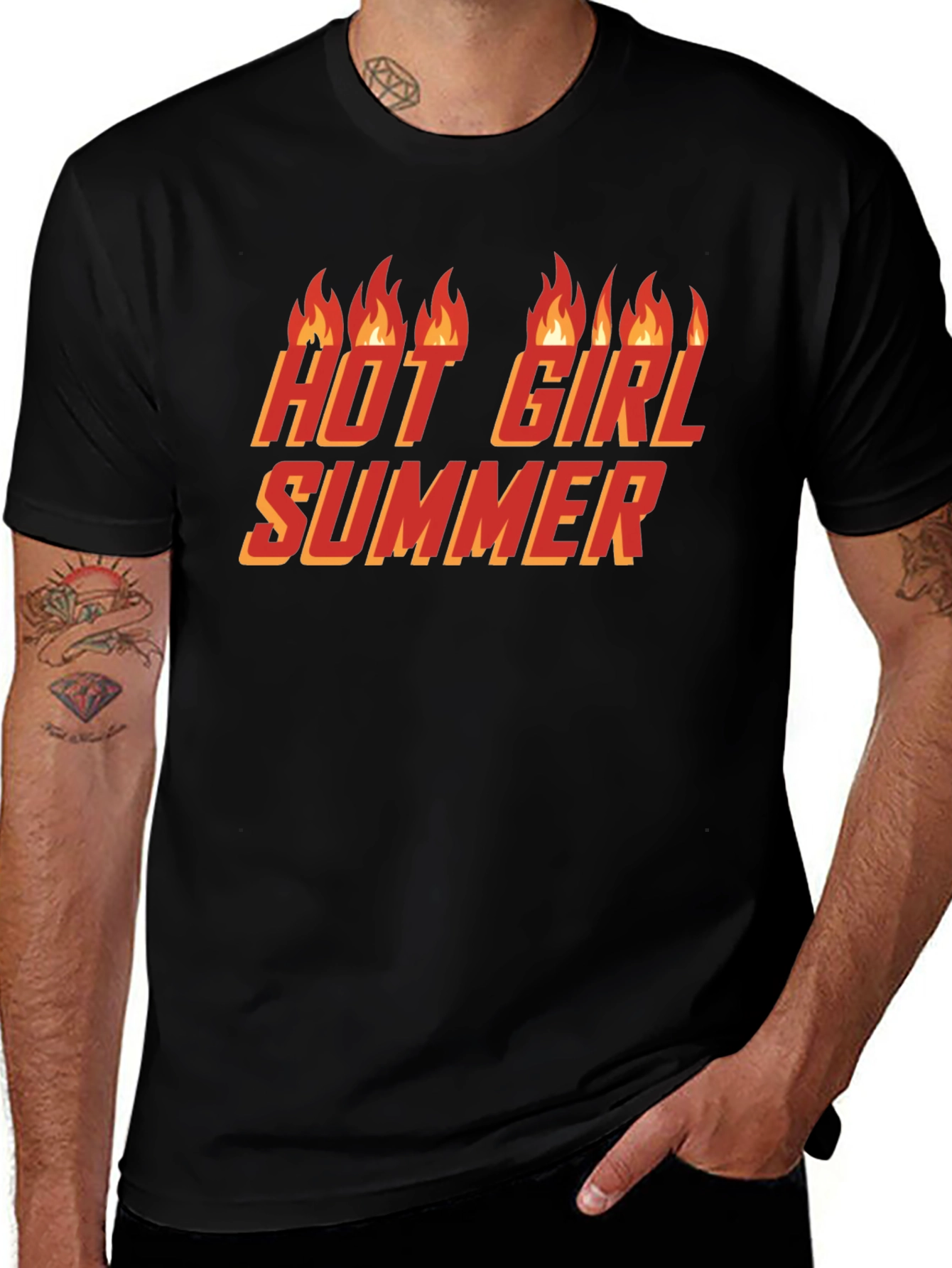 Hot Girl Summer Graphic T-Shirt - Black