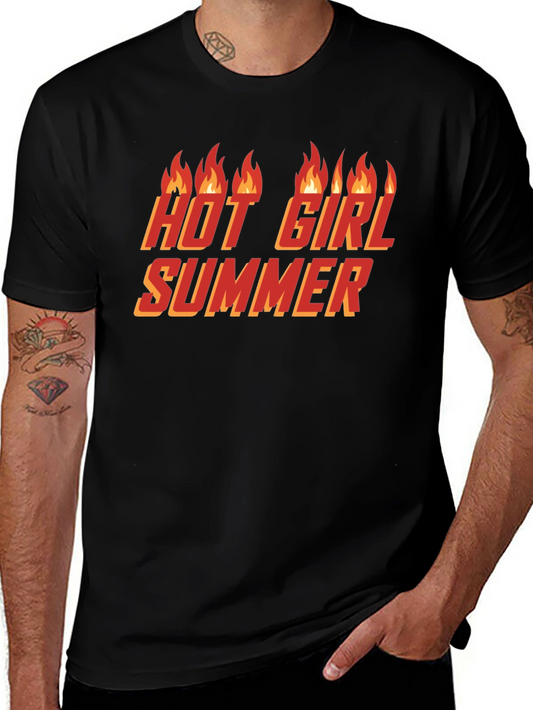 Hot Girl Summer Graphic T-Shirt - Black