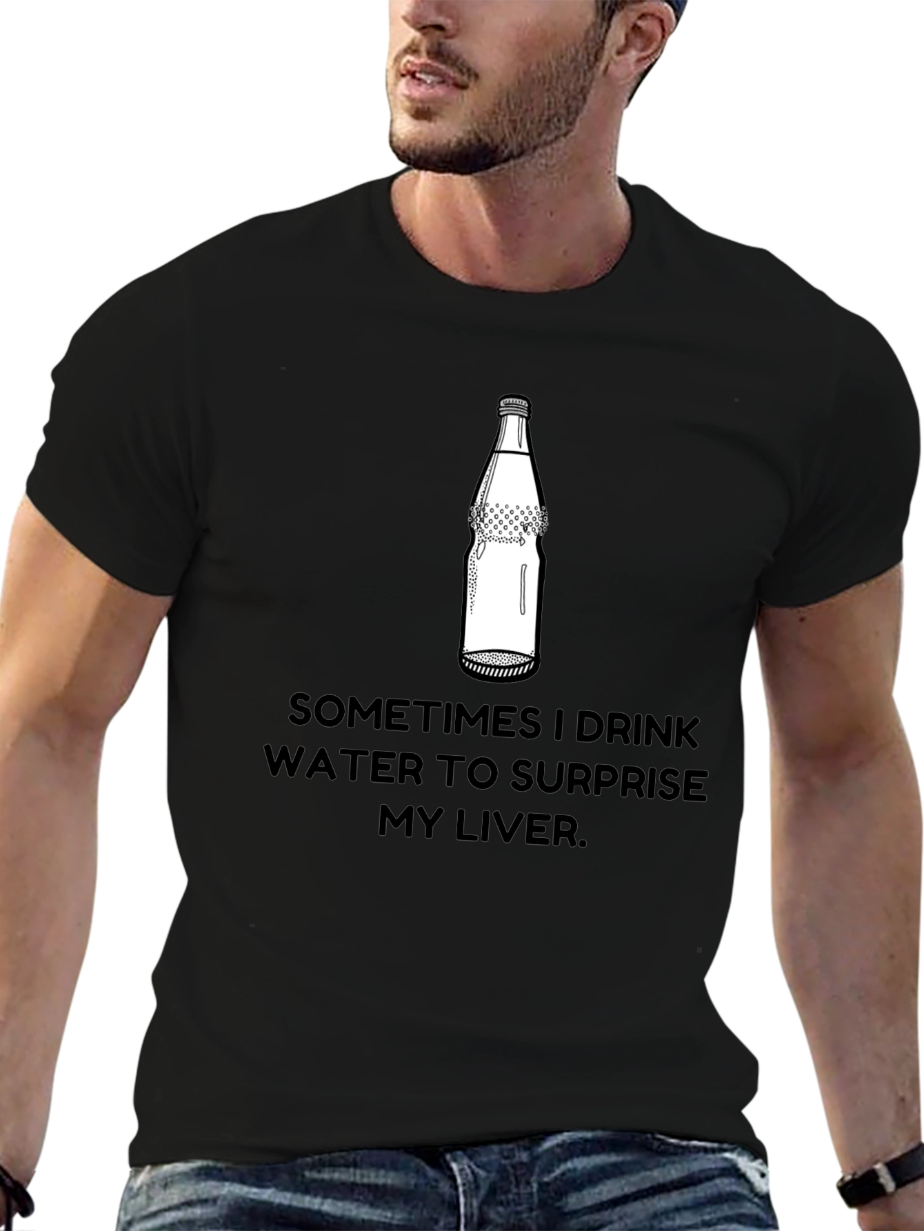 Surprise Your Liver T-Shirt Funny Sarcastic Graphic Tee