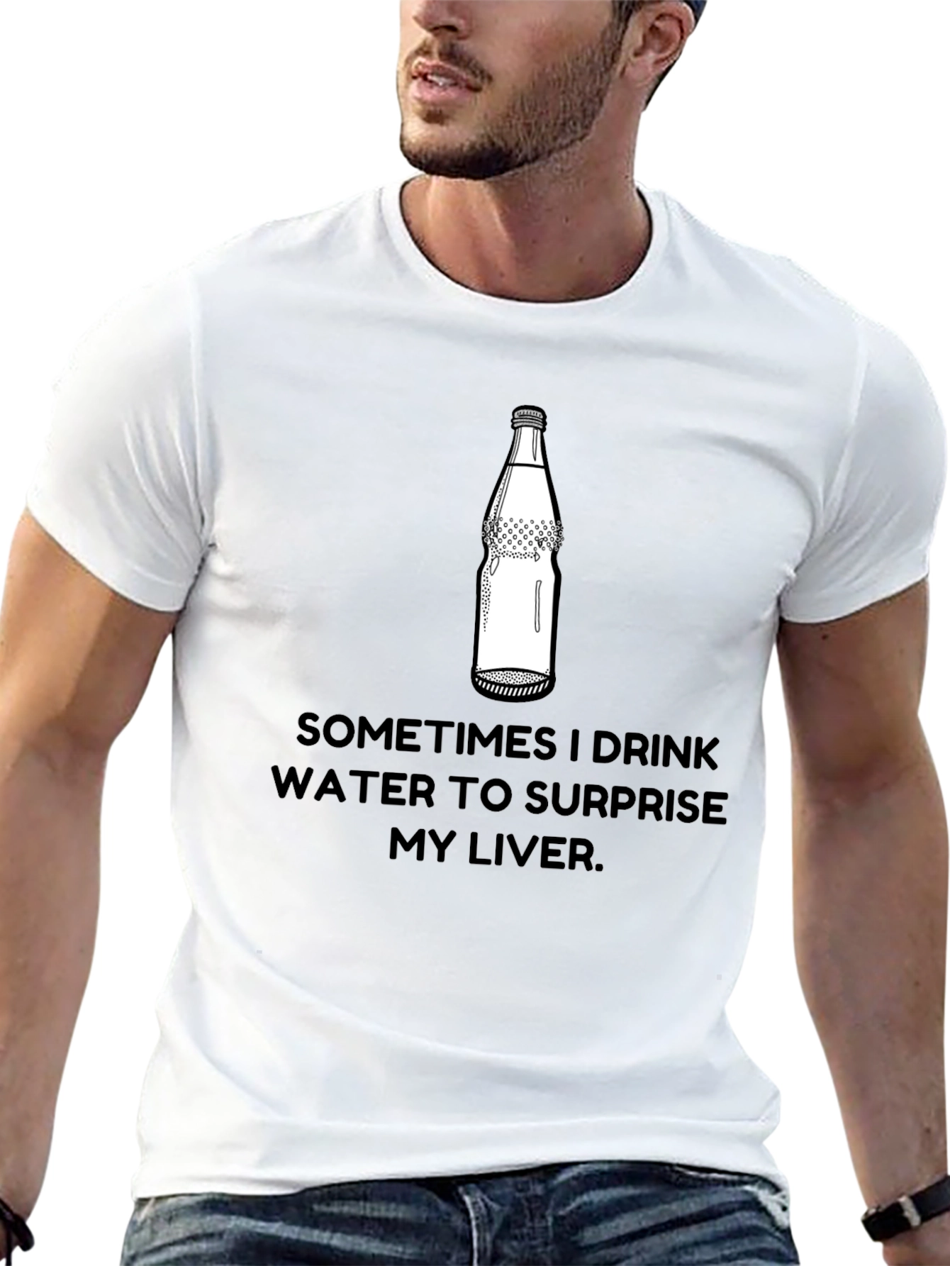 Surprise Your Liver T-Shirt Funny Sarcastic Graphic Tee