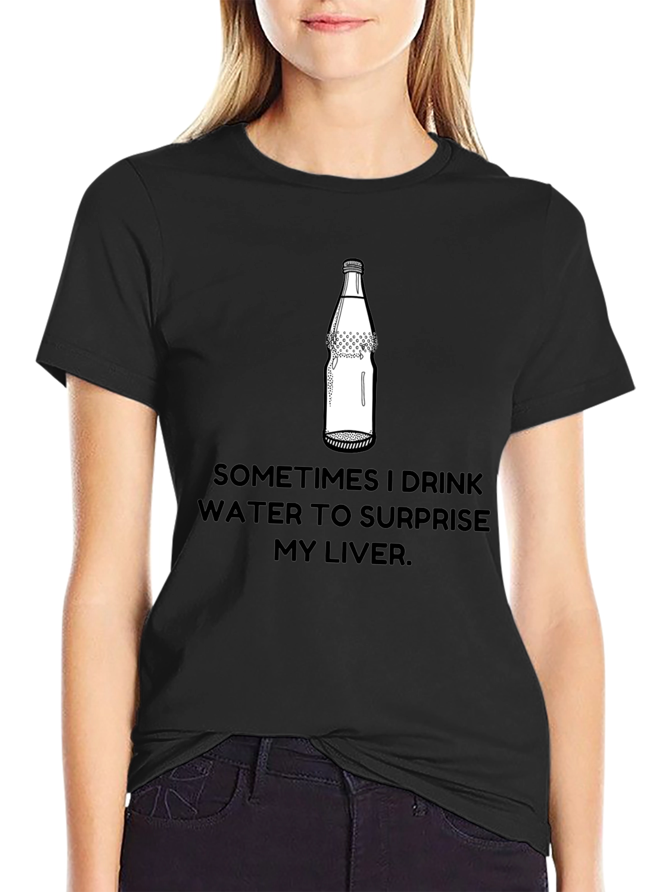 Surprise Your Liver T-Shirt Funny Sarcastic Graphic Tee