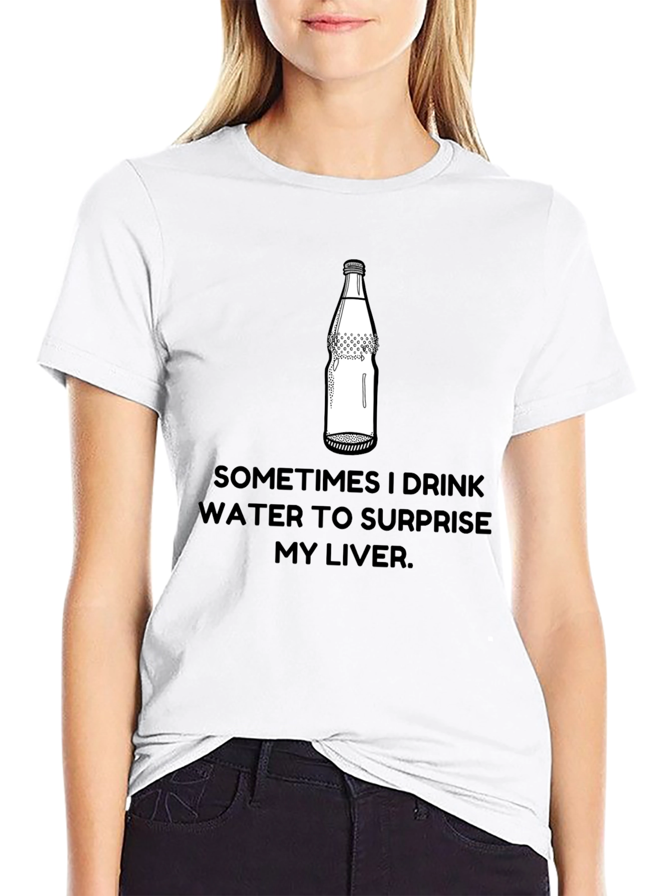 Surprise Your Liver T-Shirt Funny Sarcastic Graphic Tee