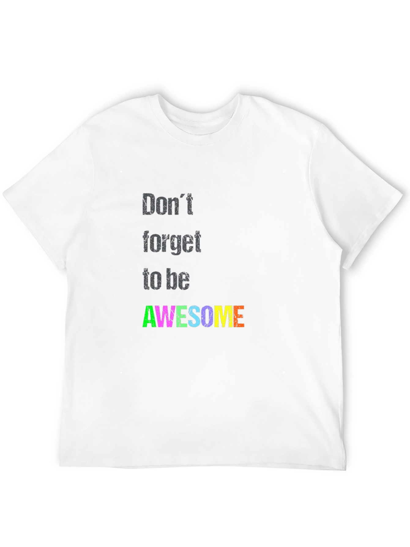 Awesome Graphic Tee - Black Short Sleeve T-Shirt