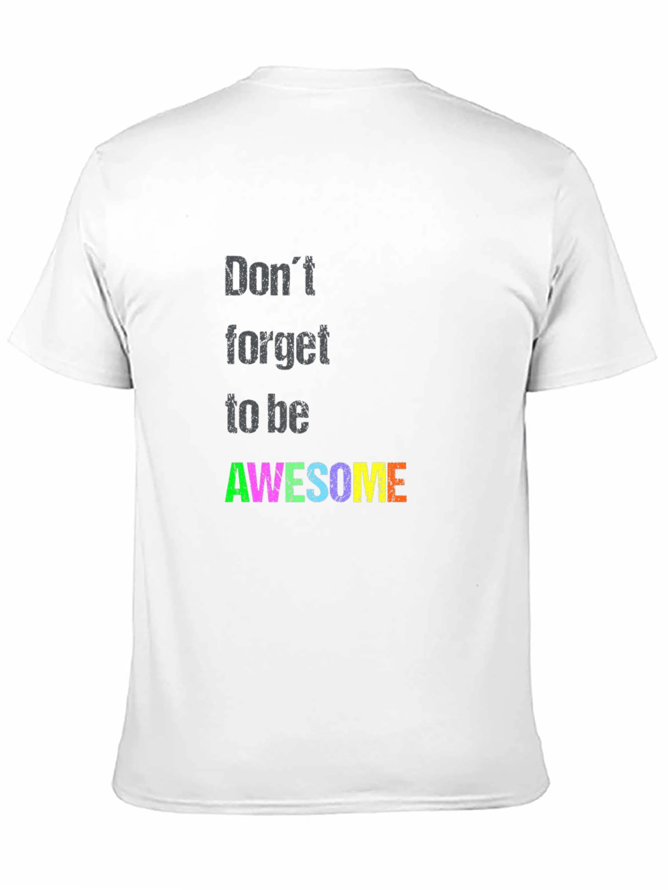 Awesome Graphic Tee - Black Short Sleeve T-Shirt