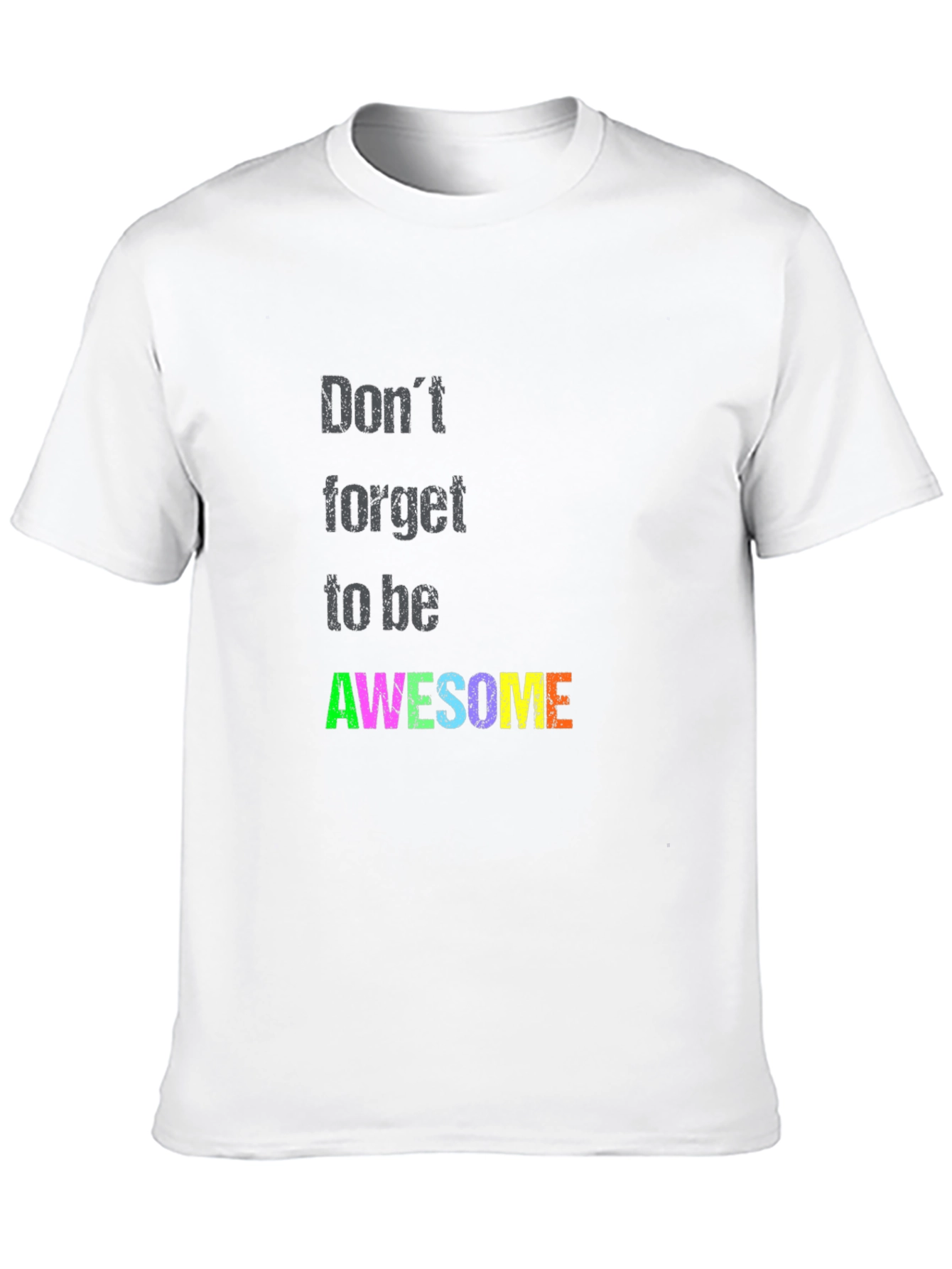 Awesome Graphic Tee - Black Short Sleeve T-Shirt