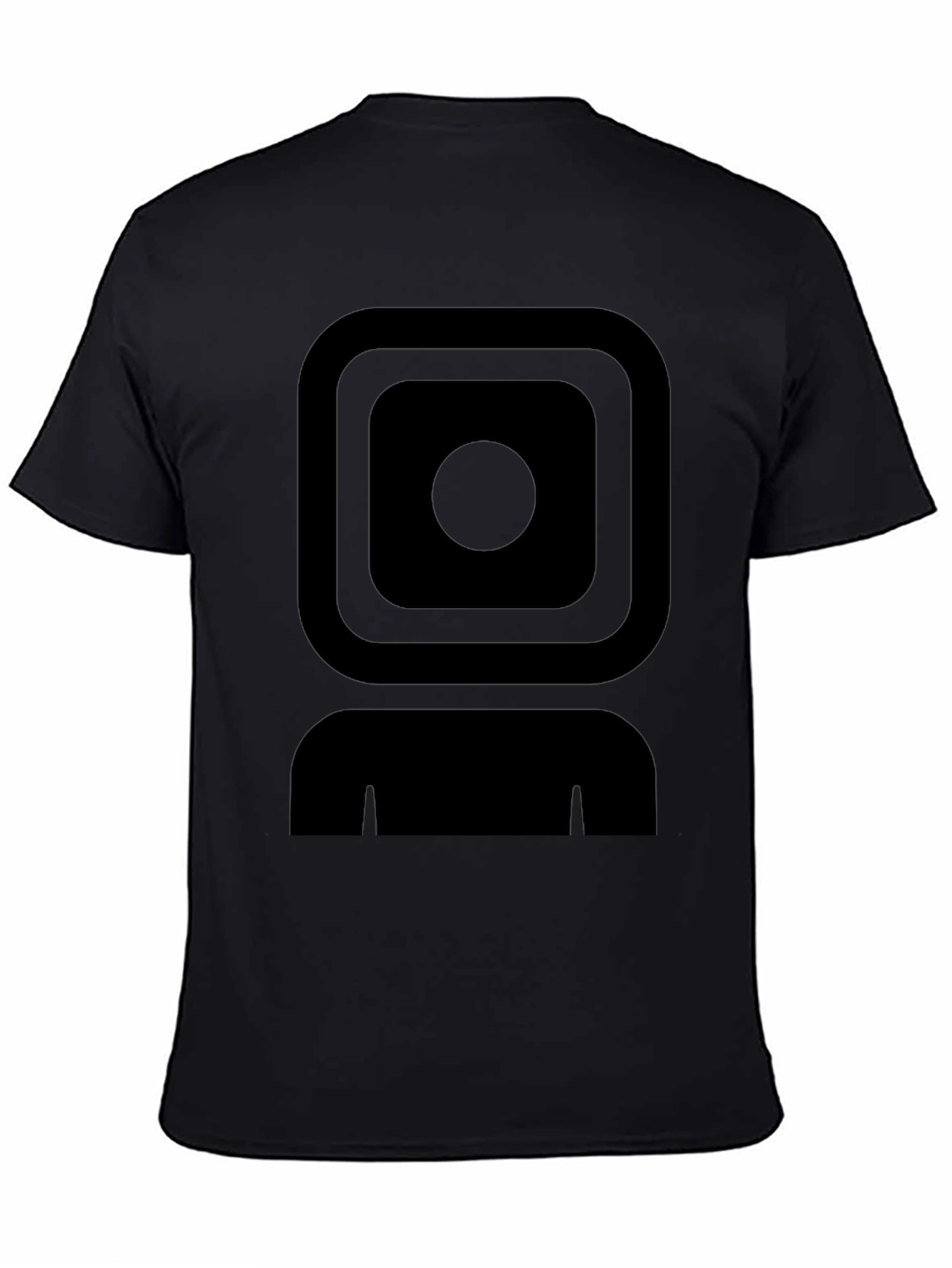 Geometric Graphic Black T-Shirt