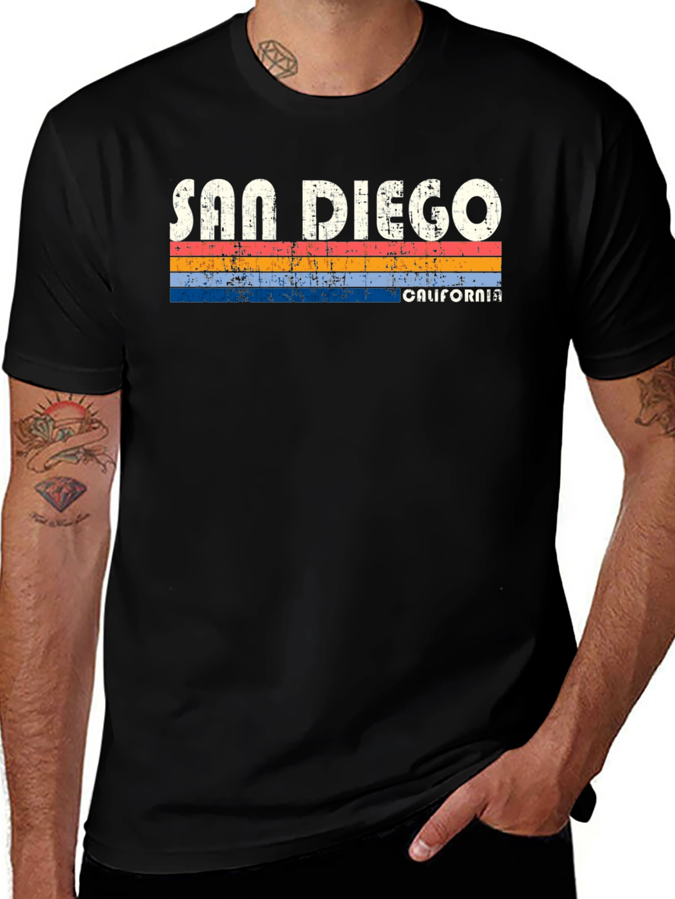 San Diego California Retro Style T-Shirt