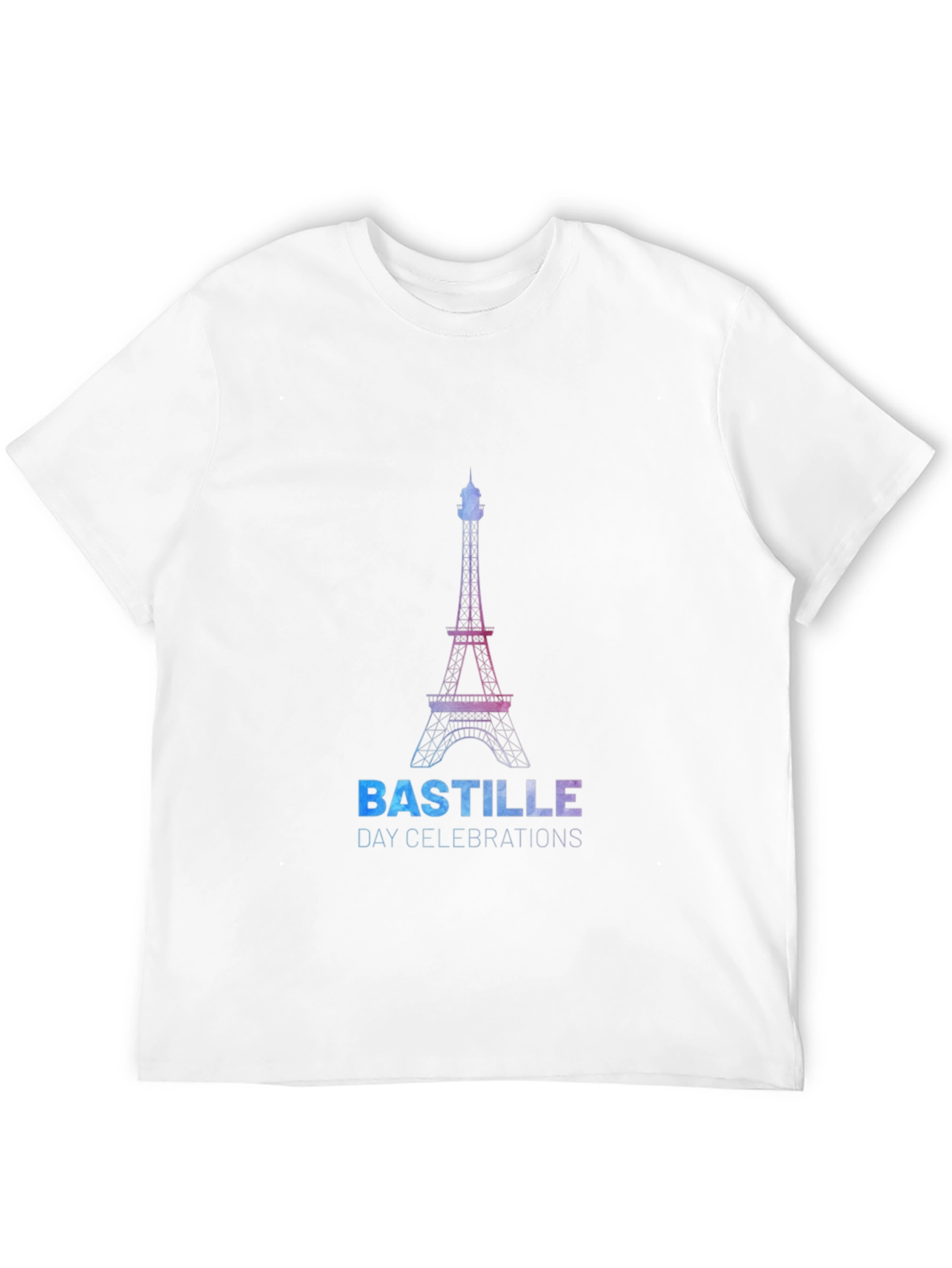 Bastille Day Eiffel Tower Graphic Tee - Black