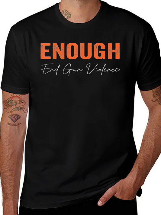Enough End Gun Violence Graphic T-Shirt