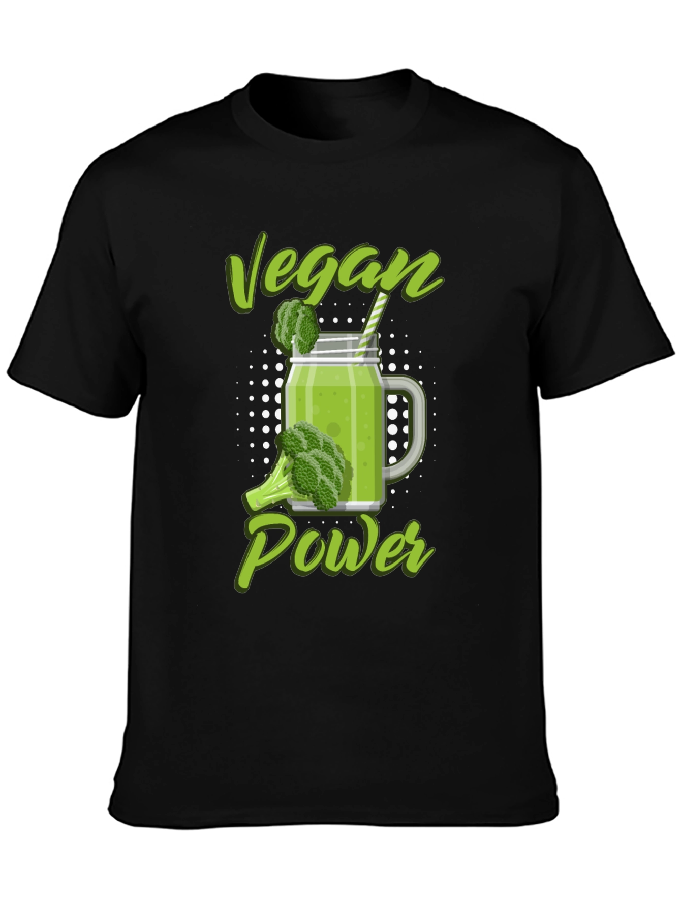 Vegan Power T-Shirt - Green Smoothie Design