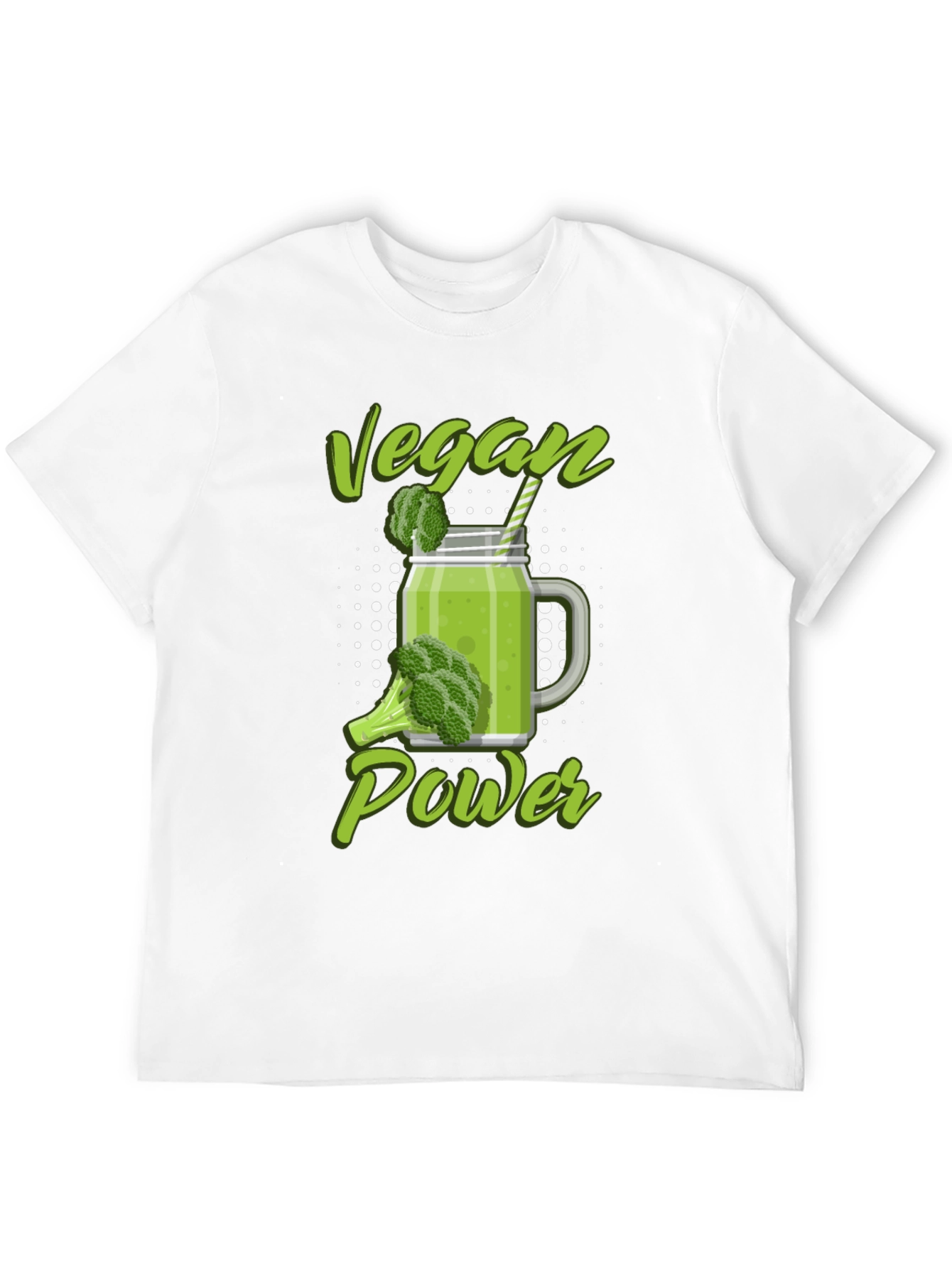 Vegan Power T-Shirt - Green Smoothie Design