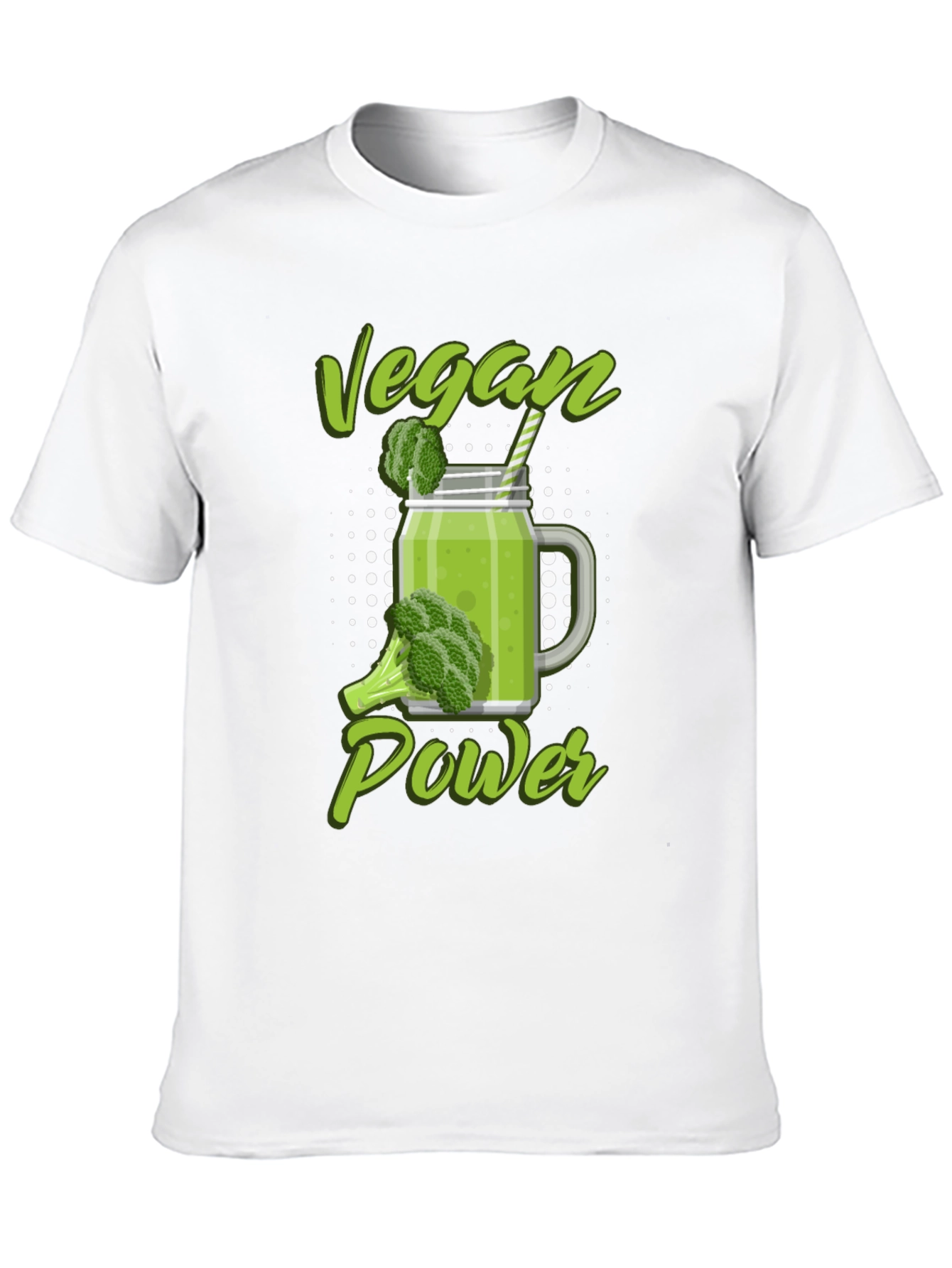 Vegan Power T-Shirt - Green Smoothie Design
