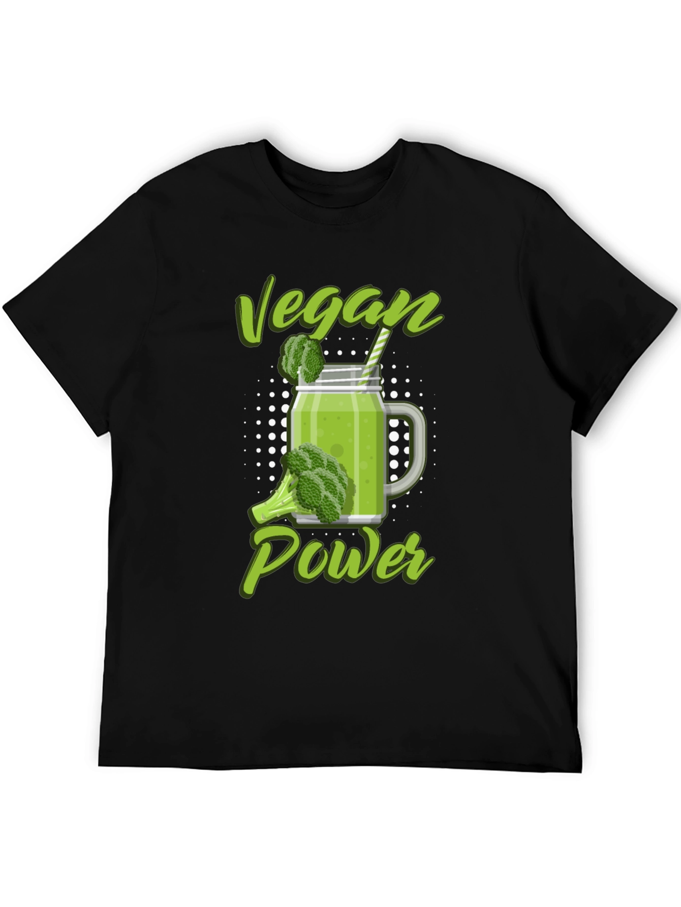 Vegan Power T-Shirt - Green Smoothie Design