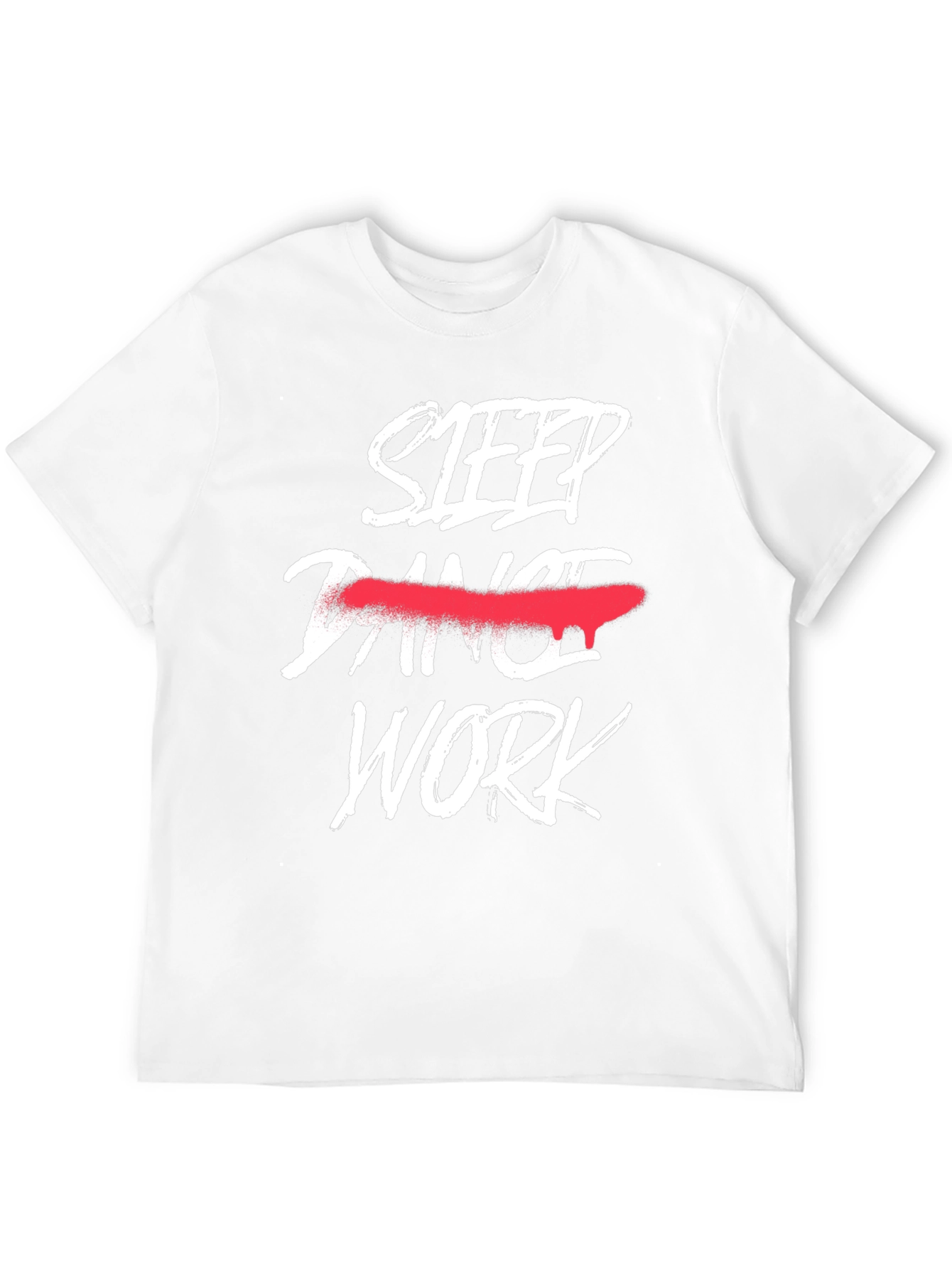Sleep Work Tee - Black Graphic T-Shirt