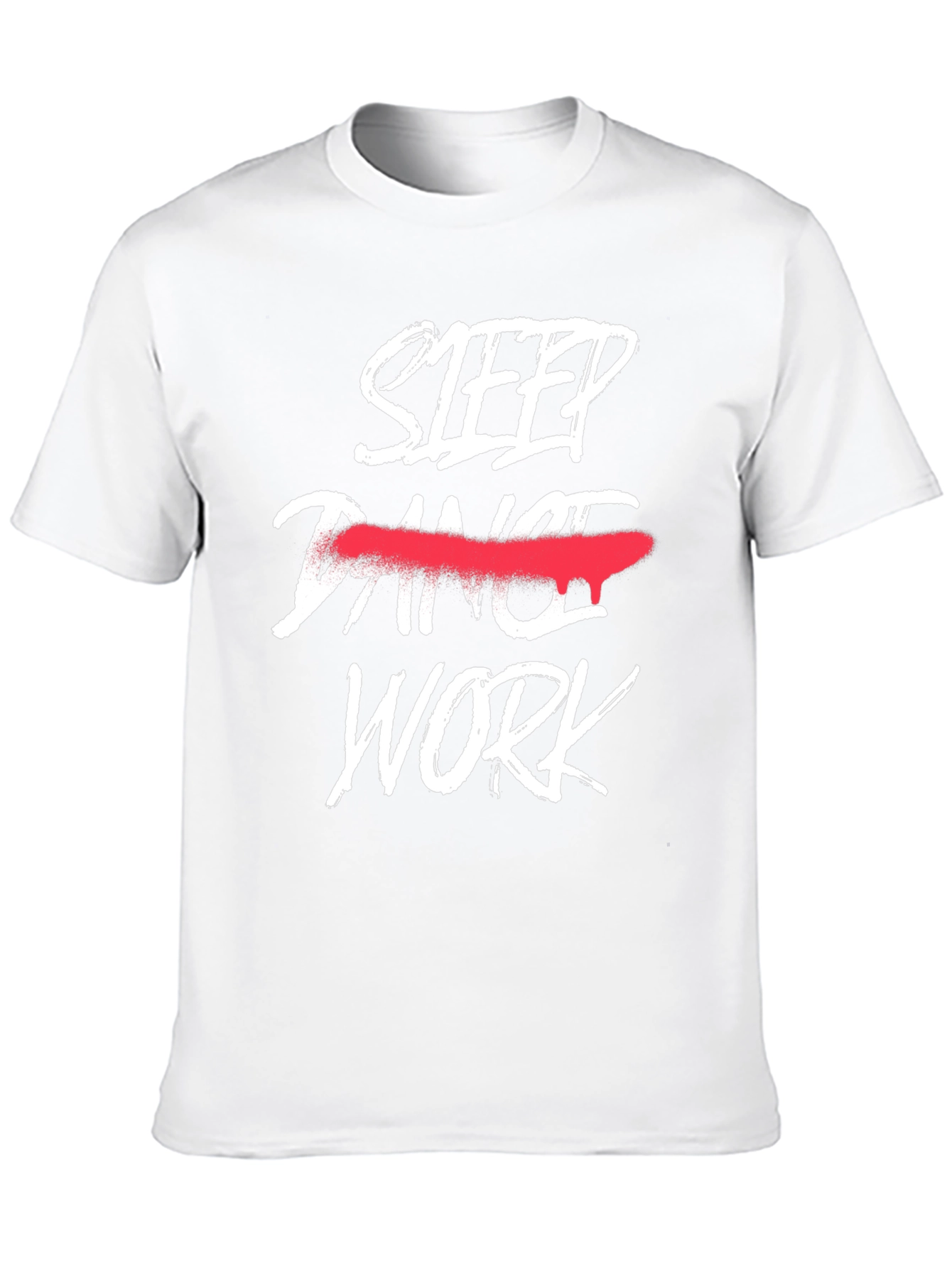 Sleep Work Tee - Black Graphic T-Shirt