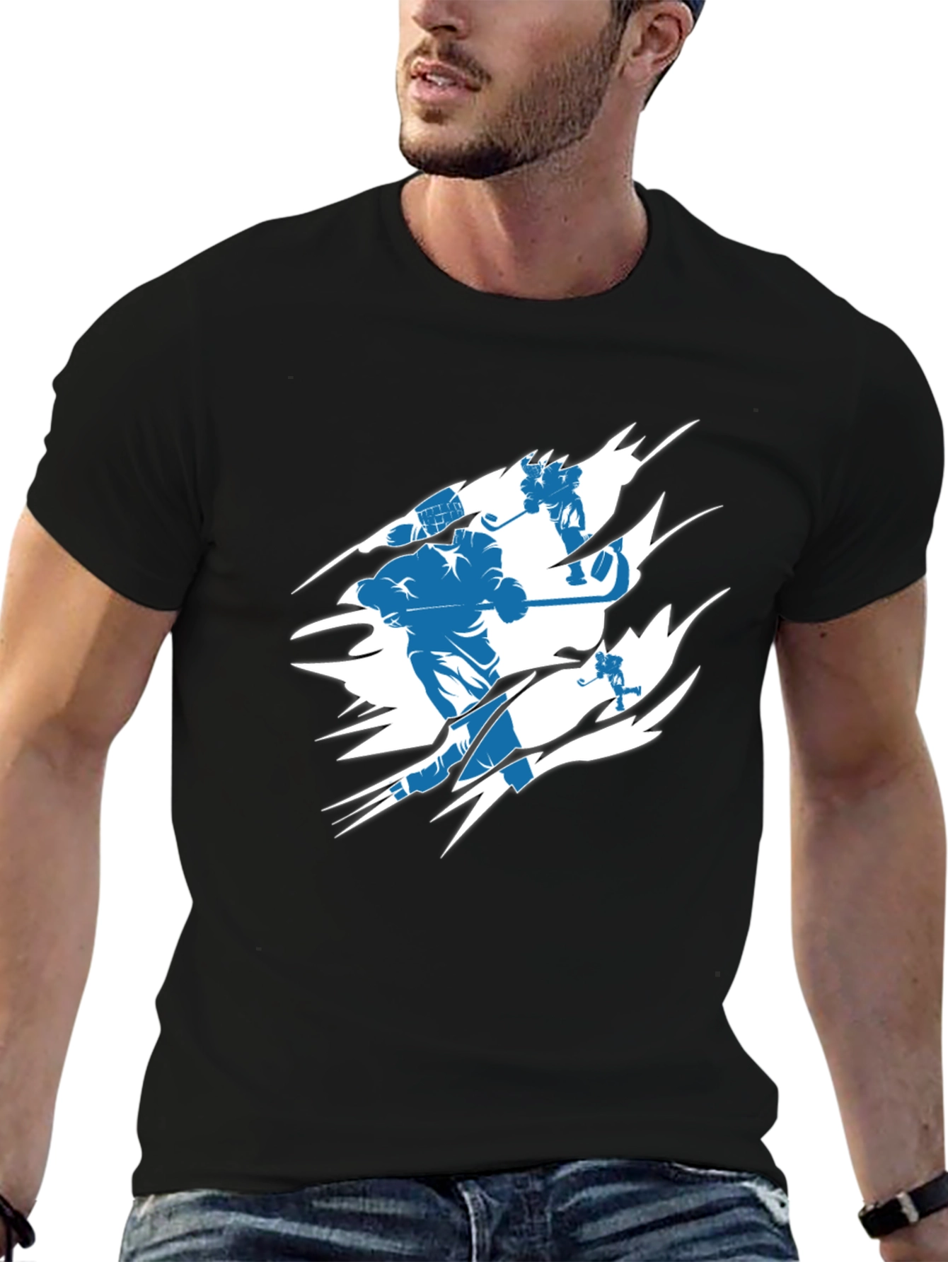 Hockey Player Graphic Tee