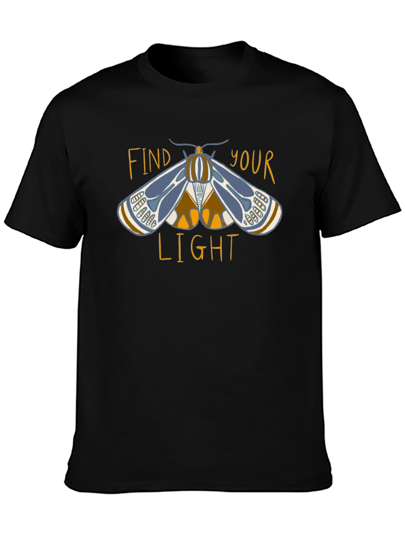 Find Your Light Moth Graphic T-Shirt