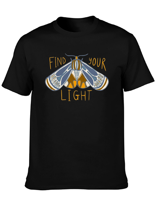 Find Your Light Moth Graphic T-Shirt