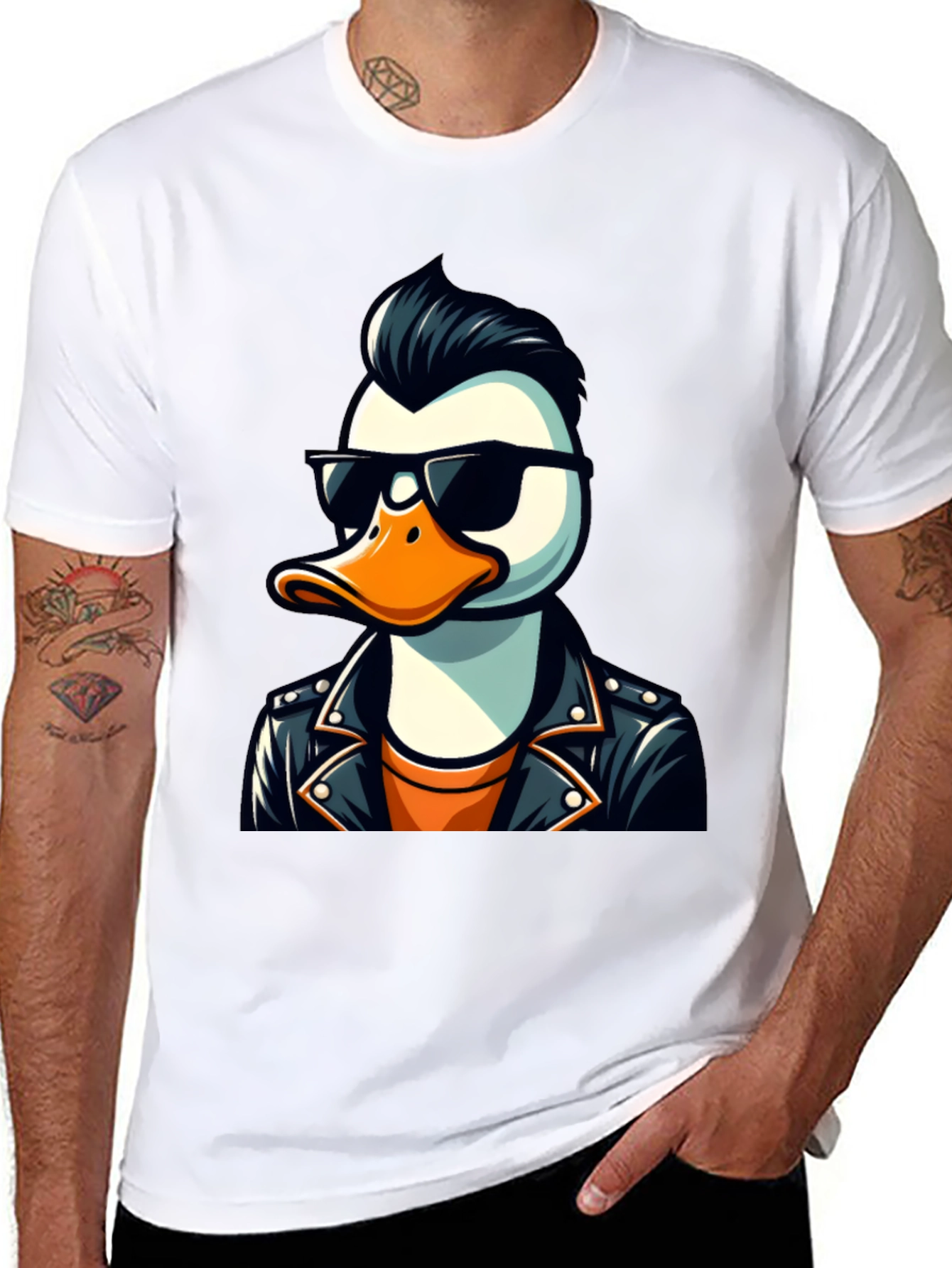 Cool Duck T-Shirt - Rocker Style