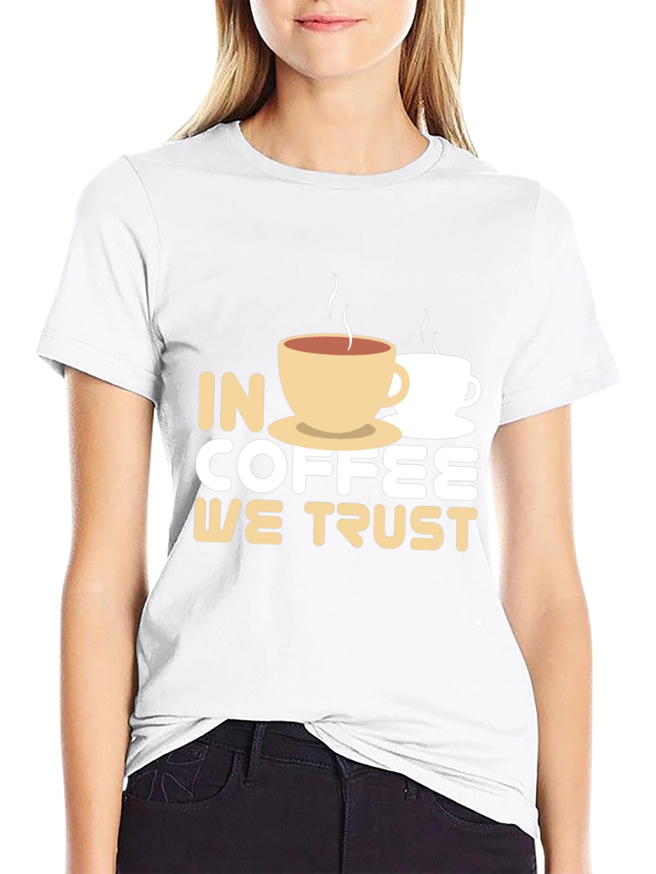 Coffee Lovers Tee: In Coffee We Trust T-Shirt