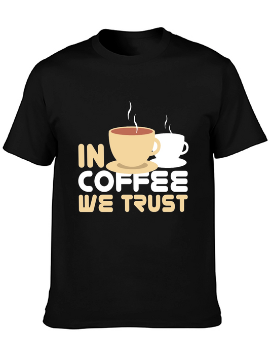 Coffee Lovers Tee: In Coffee We Trust T-Shirt