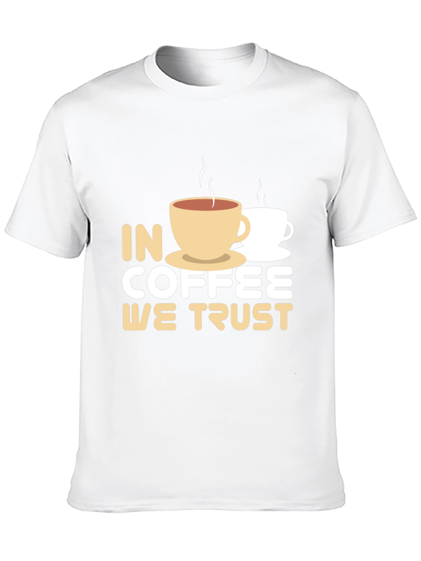 Coffee Lovers Tee: In Coffee We Trust T-Shirt