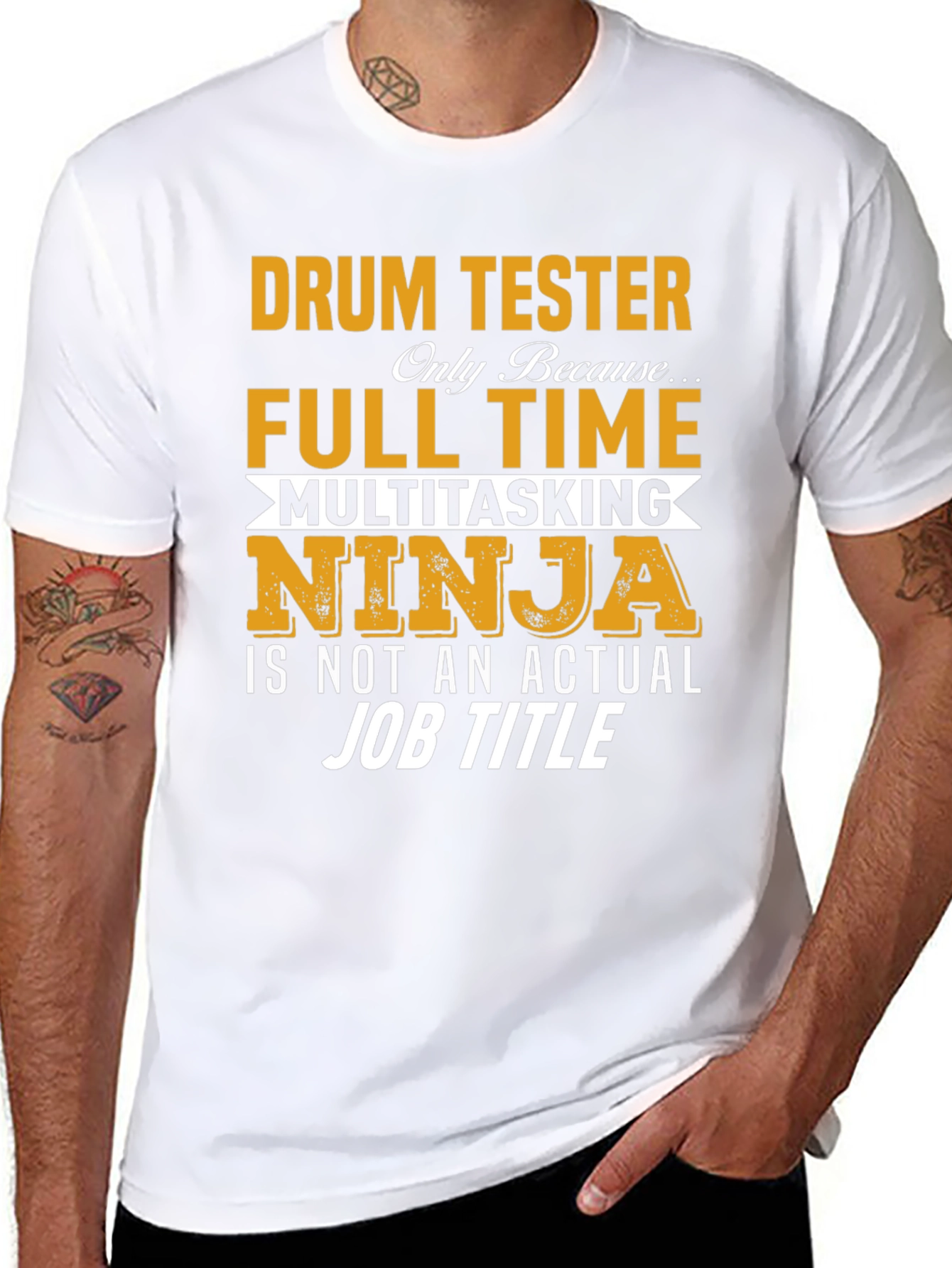 Drum Tester Full Time Ninja T-Shirt