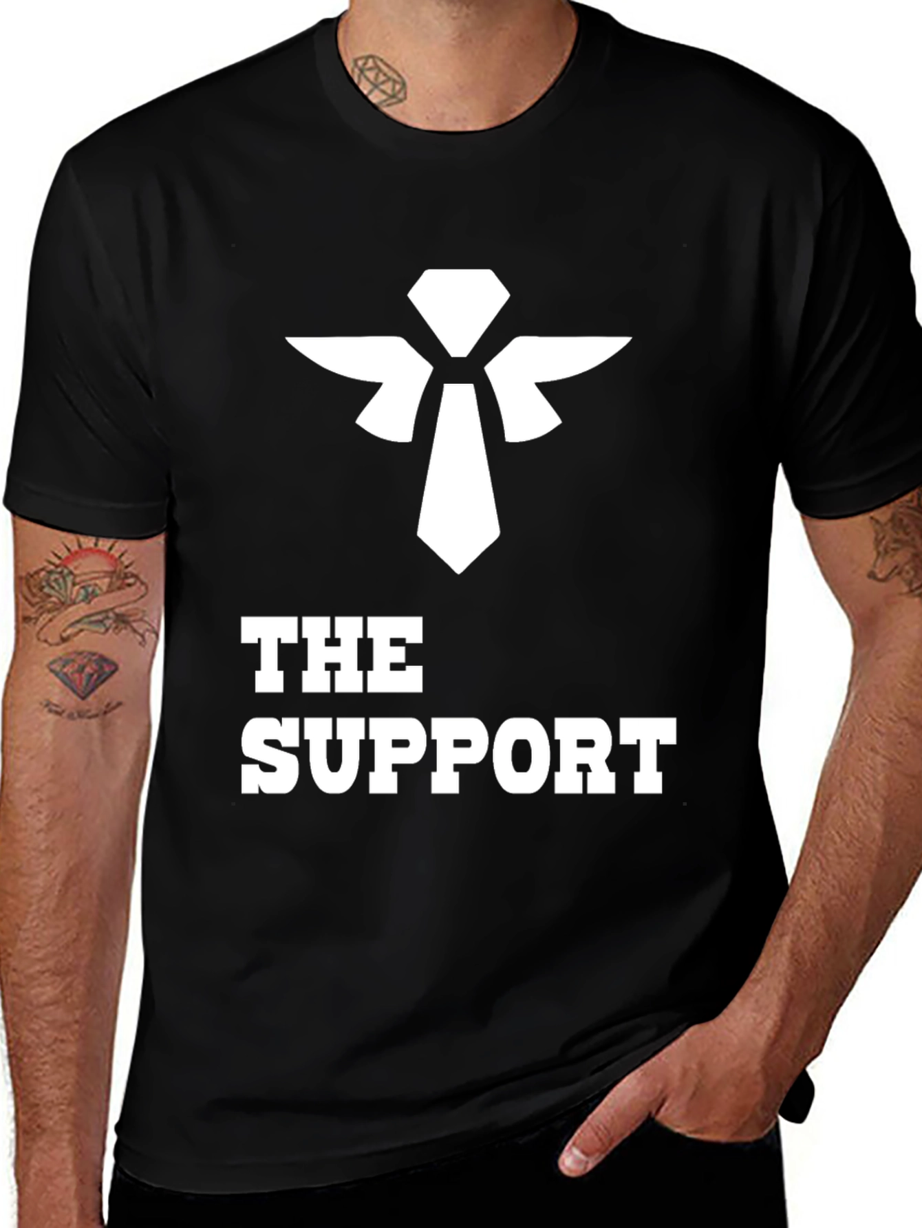 The Support Black Tee - Gaming Edition