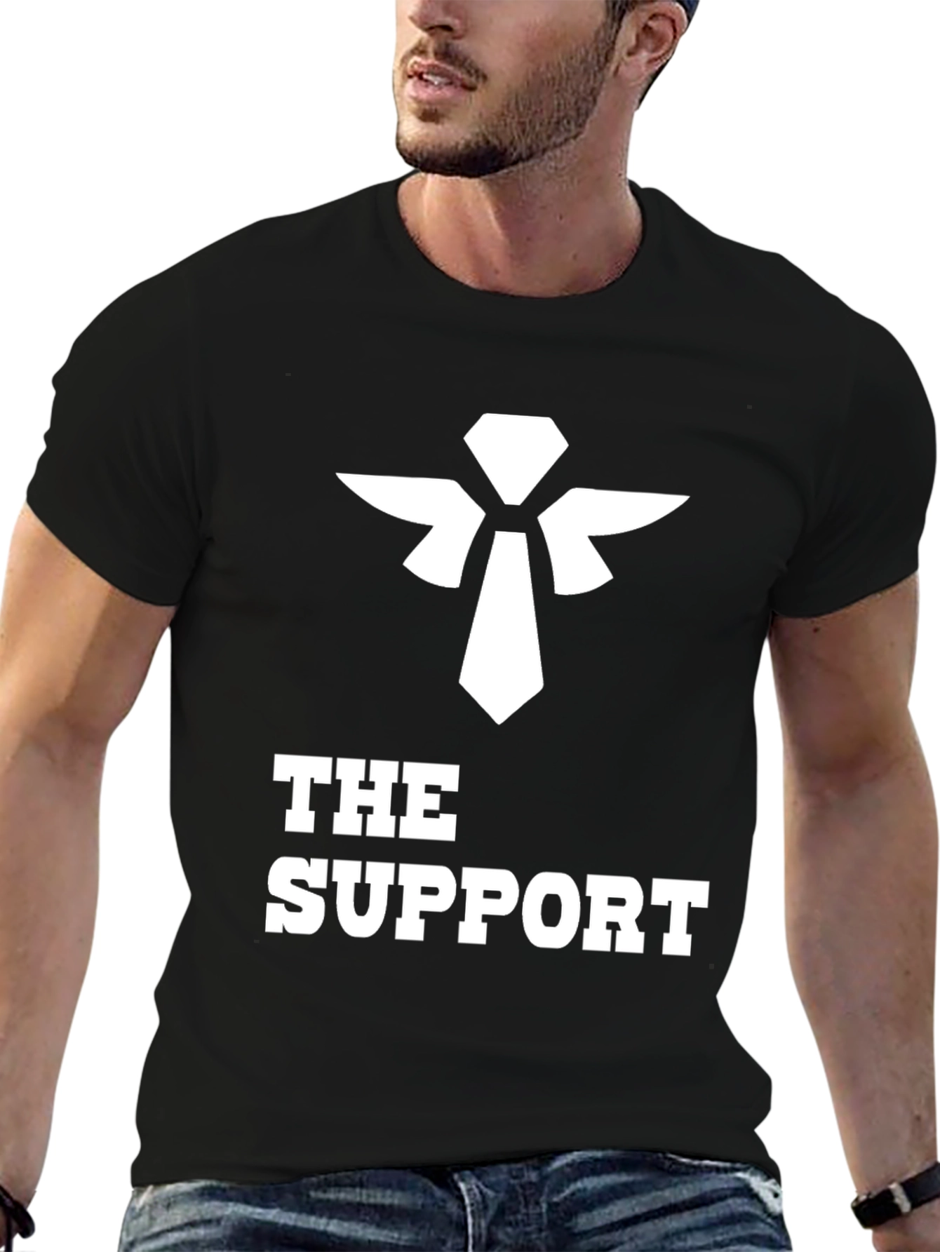 The Support Black Tee - Gaming Edition