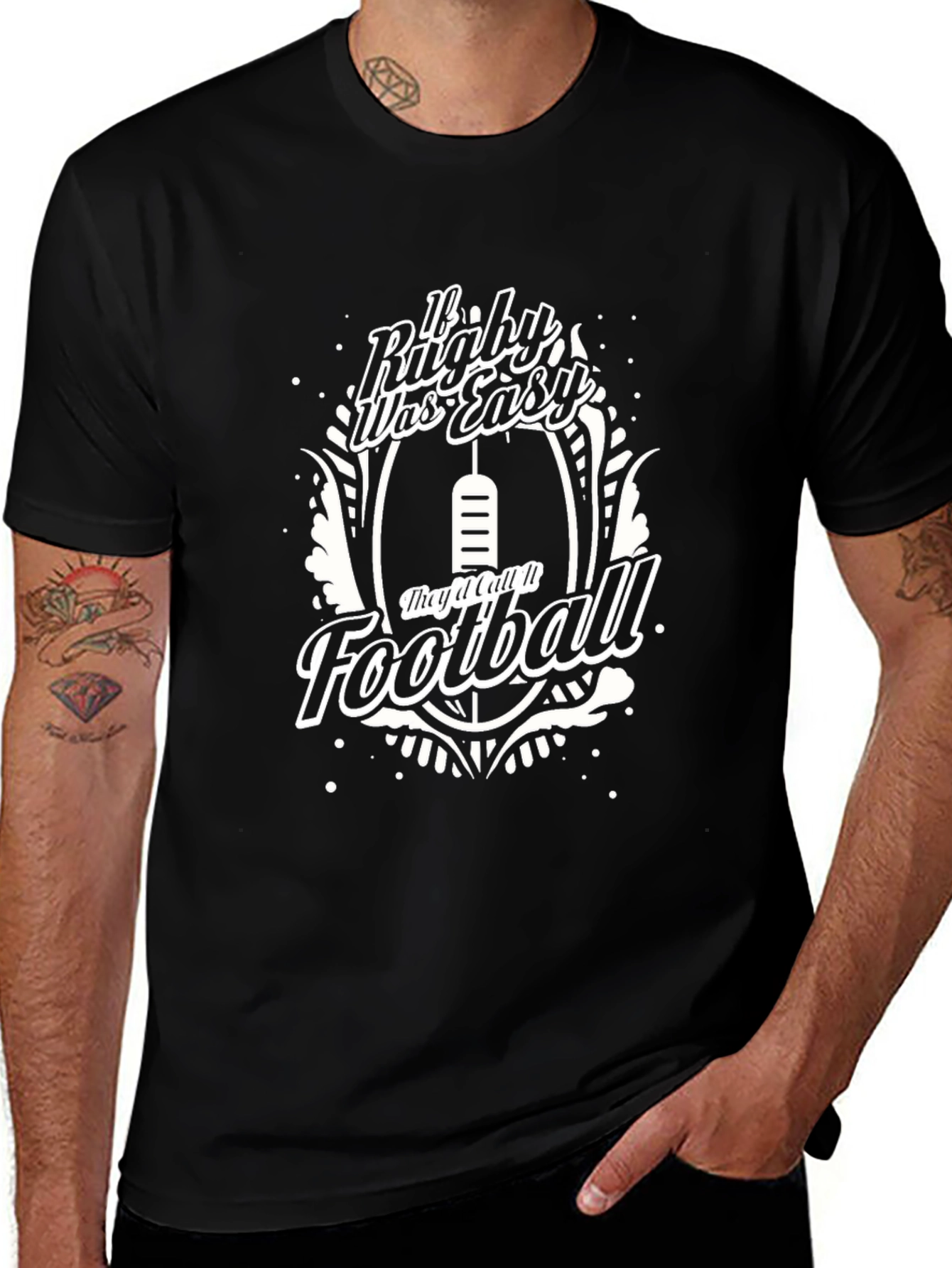 Rugby Was Easy T-Shirt - Football Tee