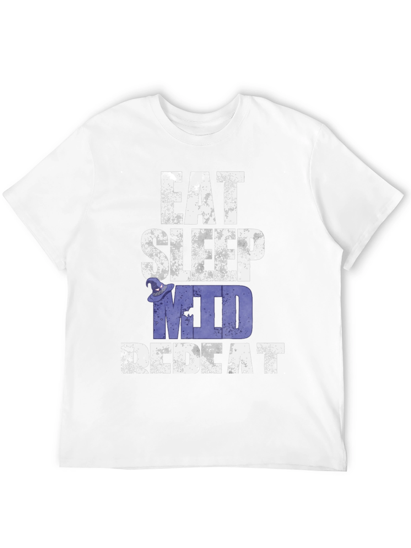 Eat Sleep MUD Repeat Black Graphic T-Shirt