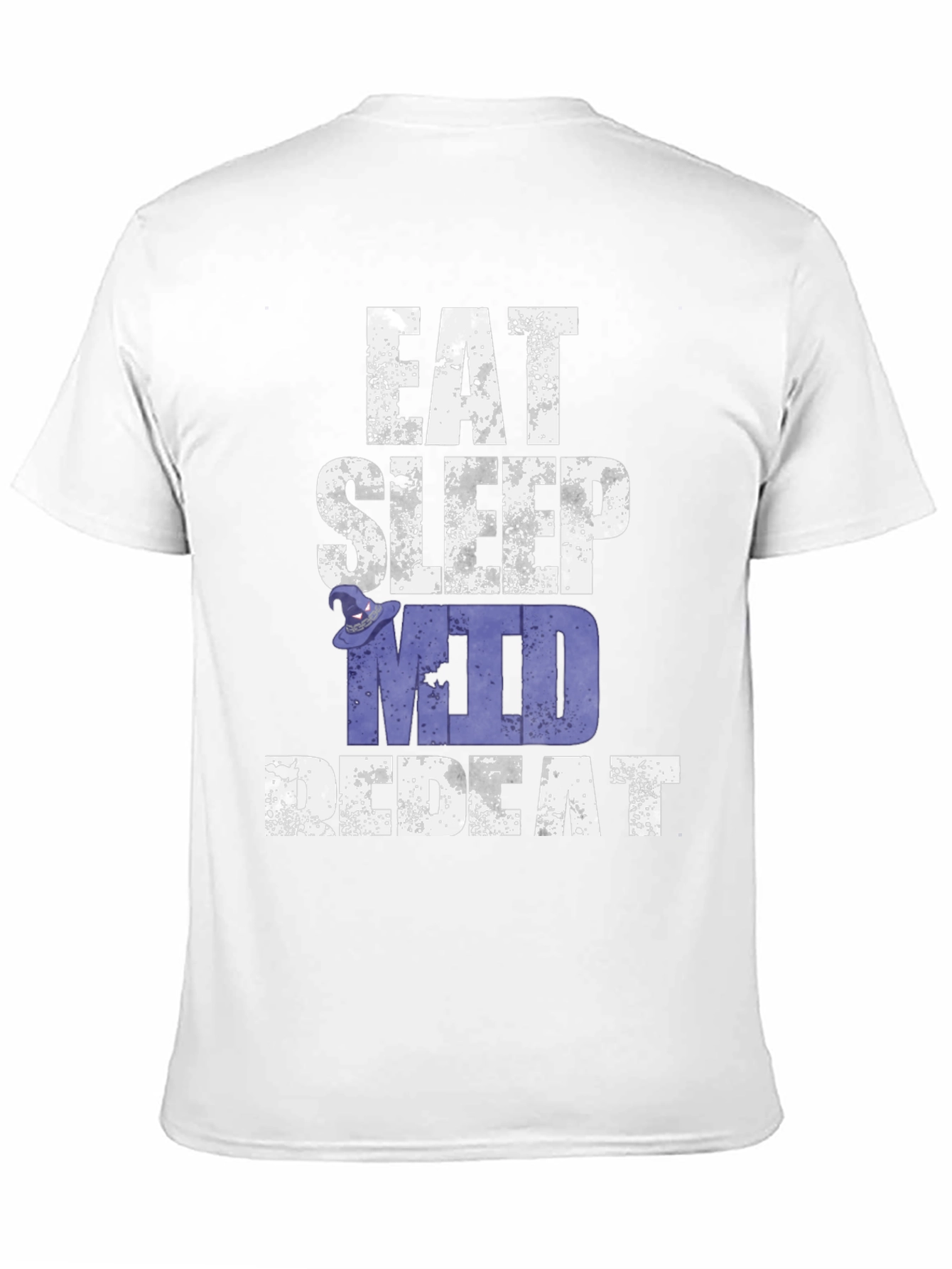 Eat Sleep MUD Repeat Black Graphic T-Shirt