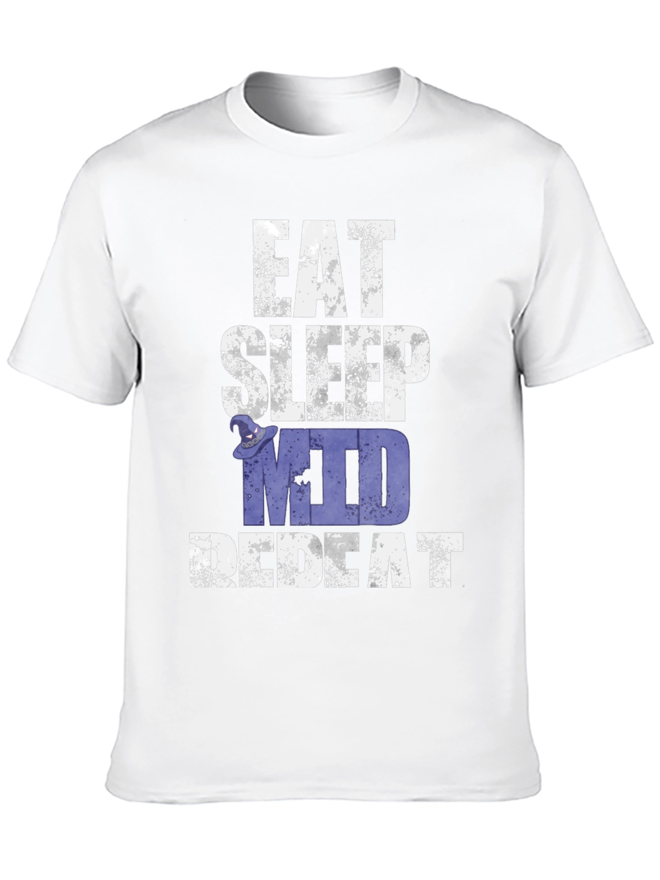 Eat Sleep MUD Repeat Black Graphic T-Shirt