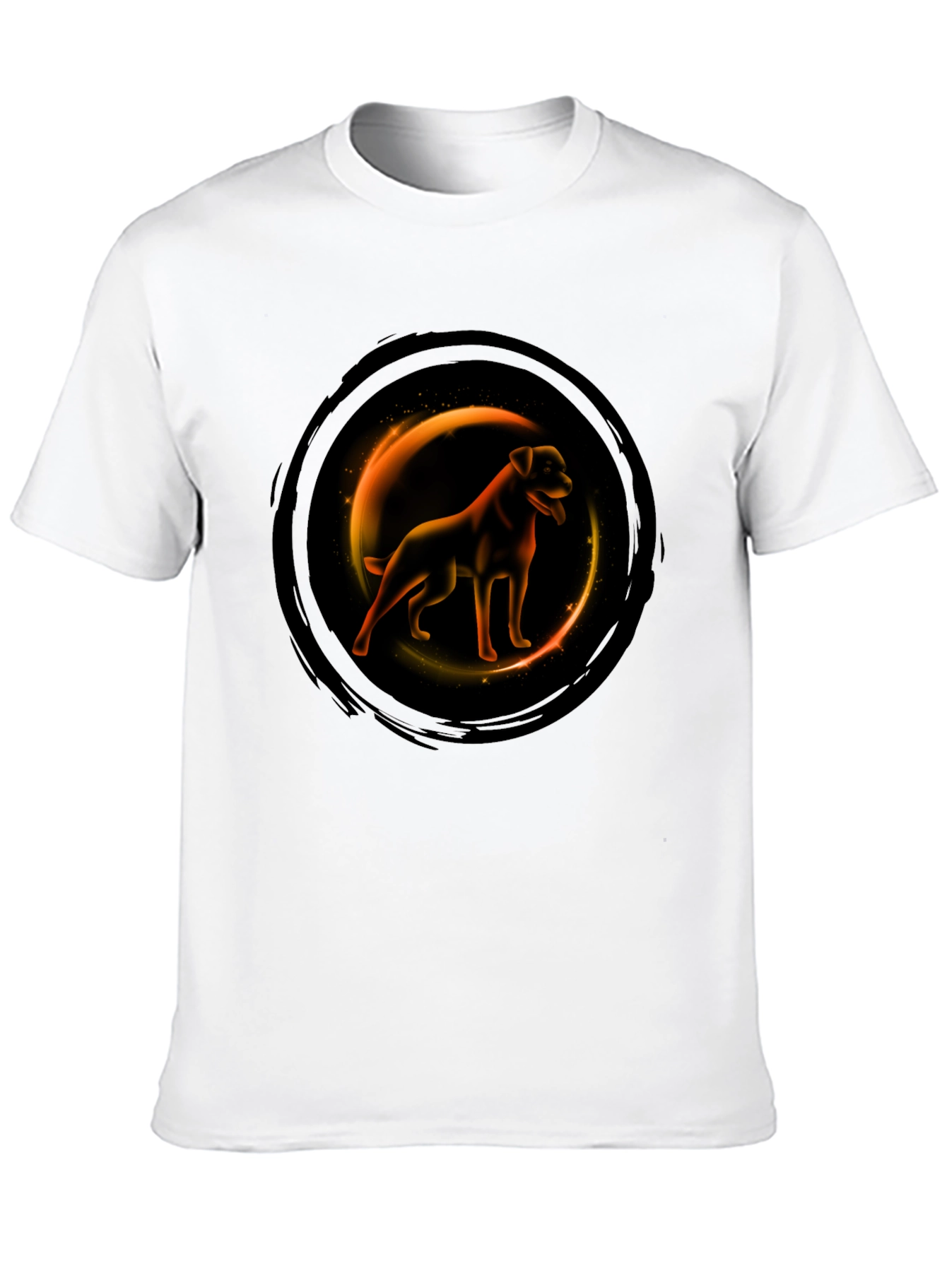 Dog Graphic T-Shirt - Round Design
